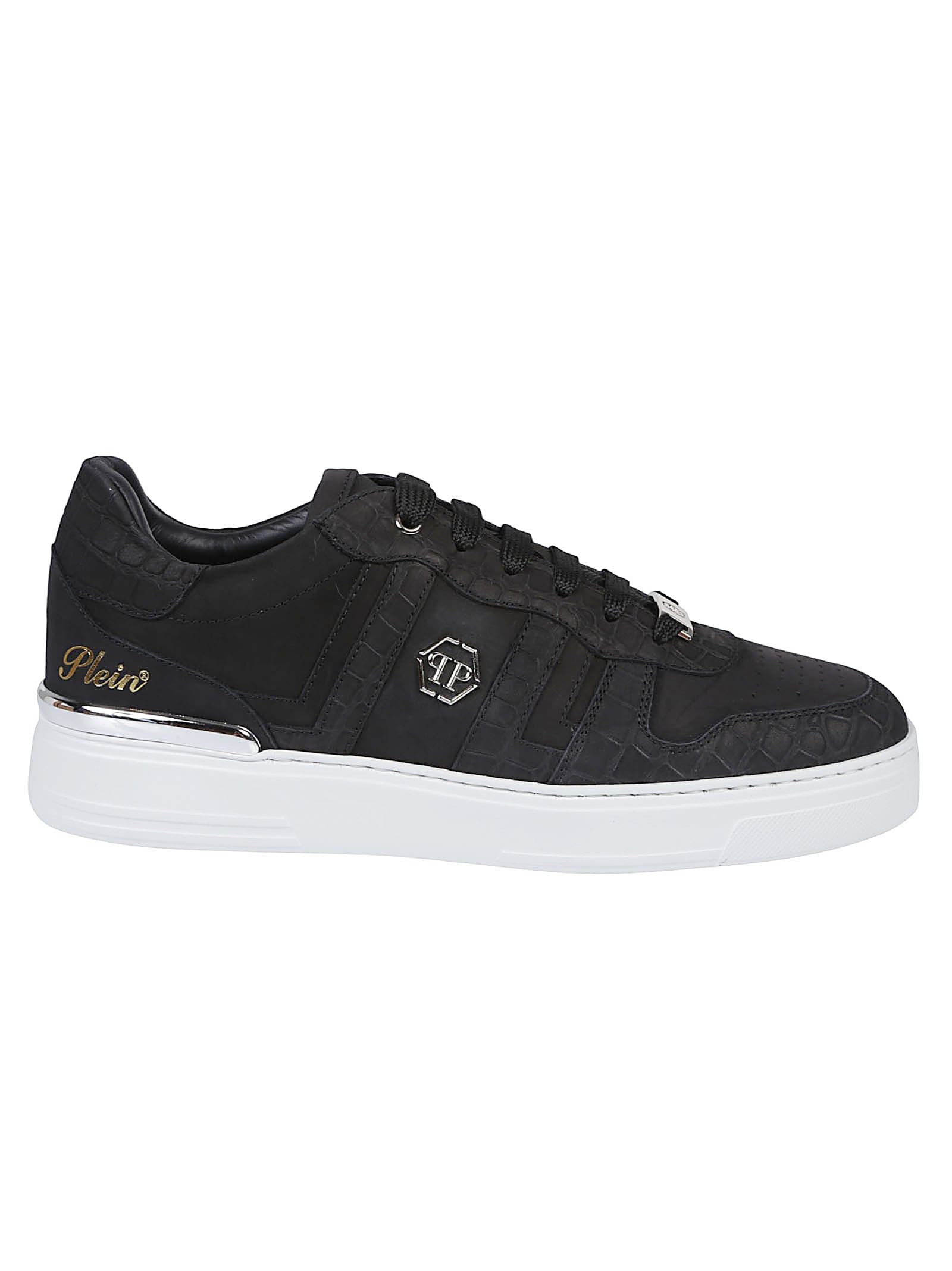 Philipp Plein Cocco Low Top Sneakers In Black