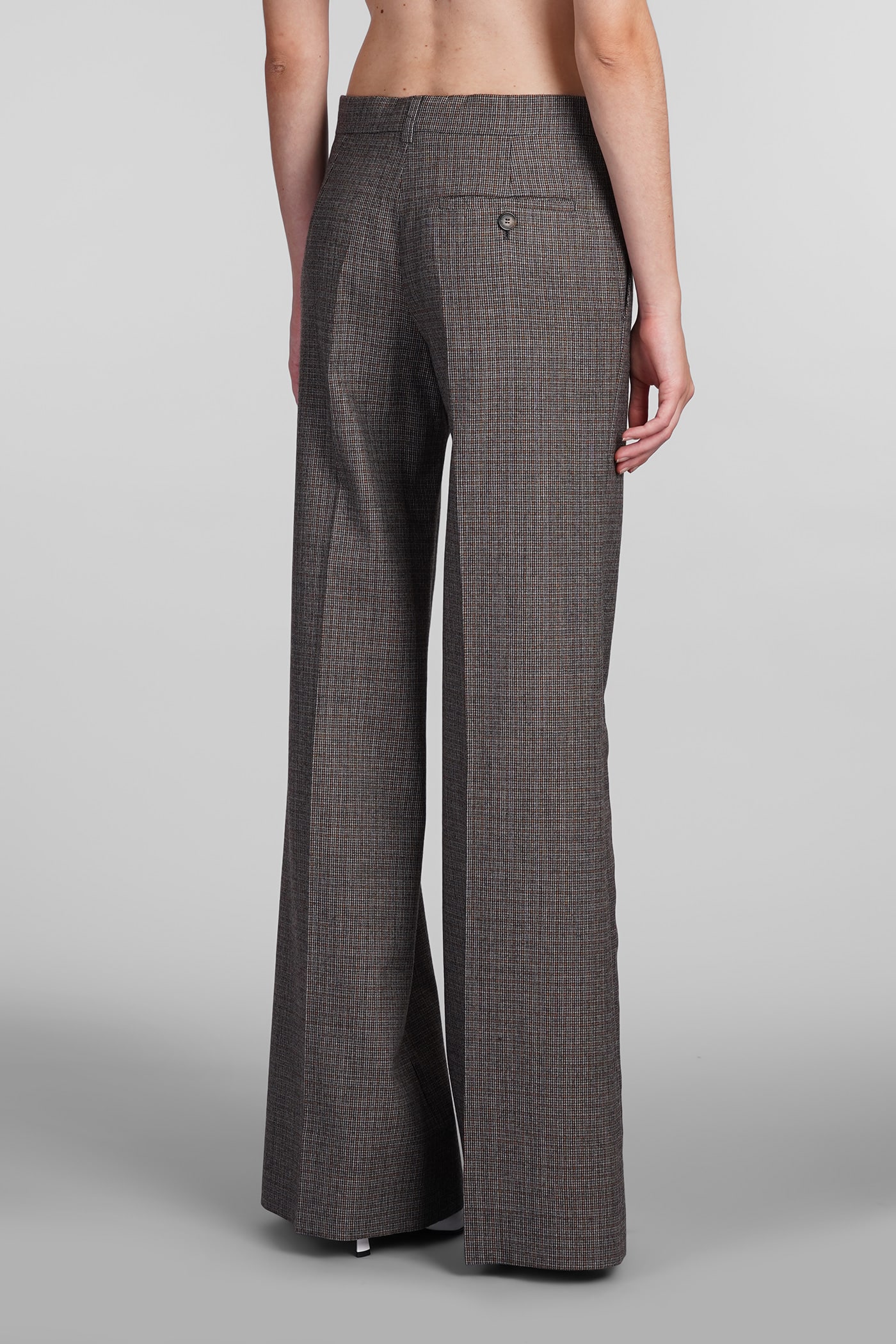 Shop Stella Mccartney Pants In Grey Wool