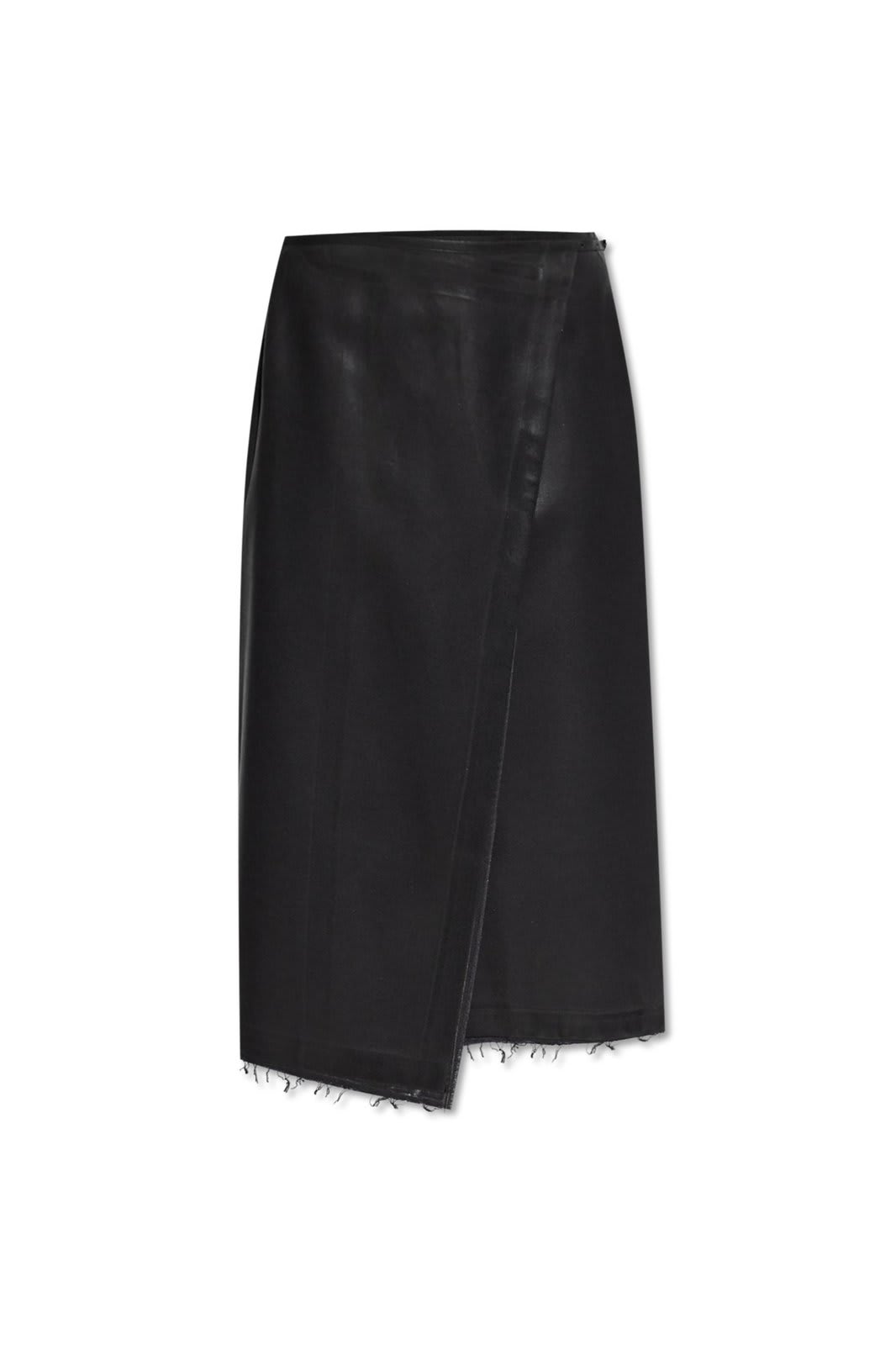 Shop Diesel O-kessy-long P1 Midi Skirt In Nero