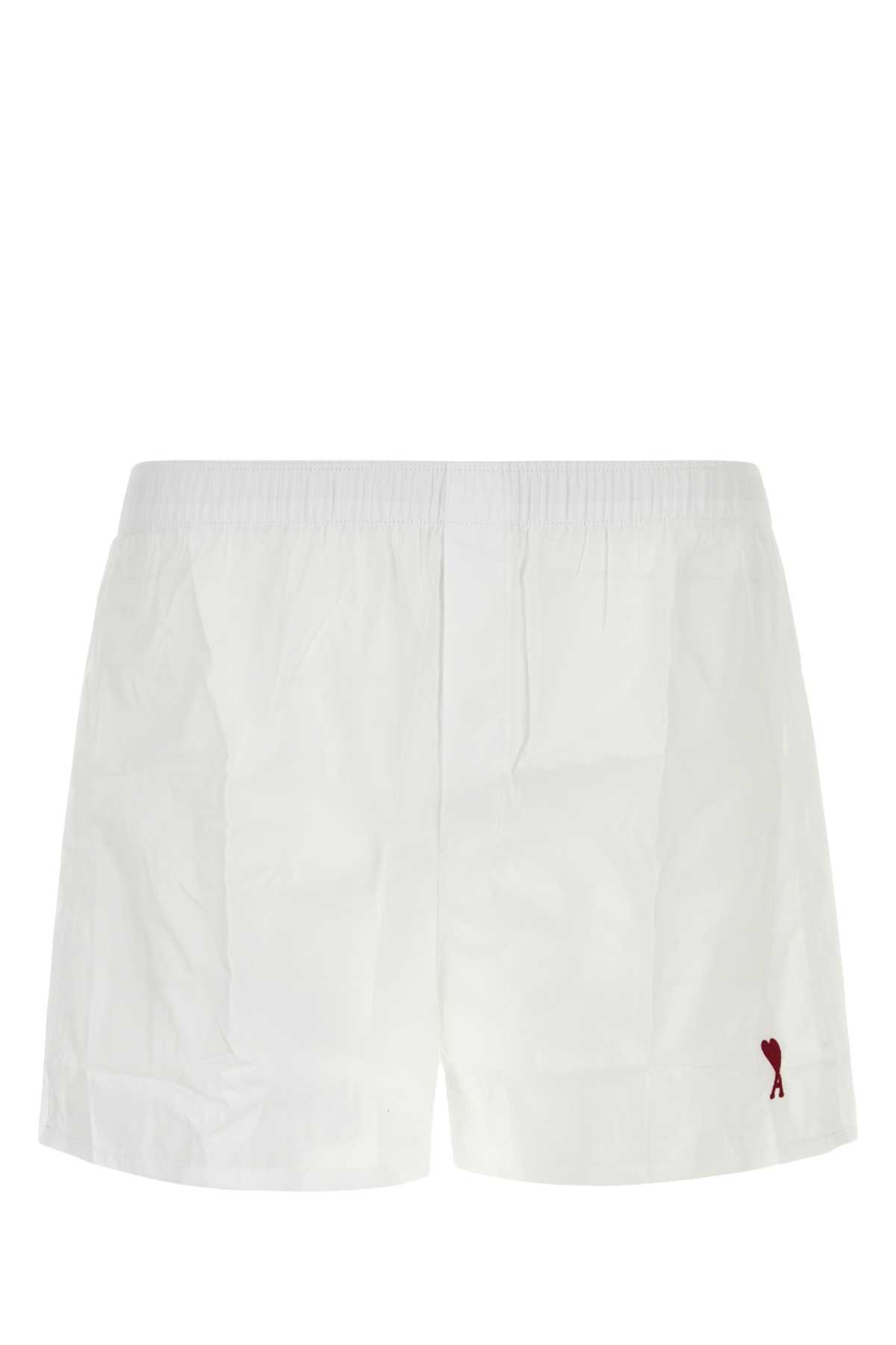 White Cotton Boxer