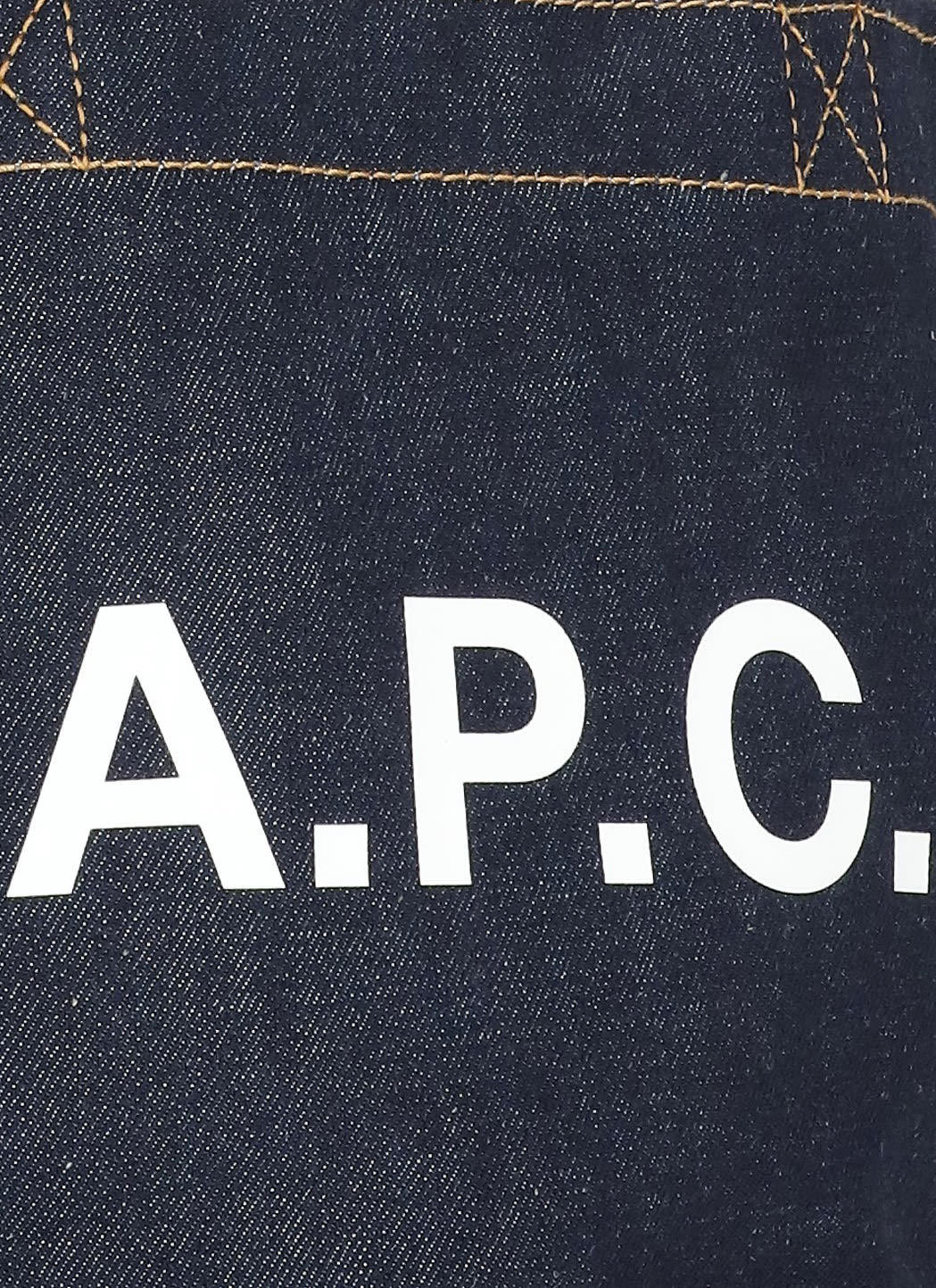 Apc A.p.c. Axel Small Denim Tote Bag In Blue