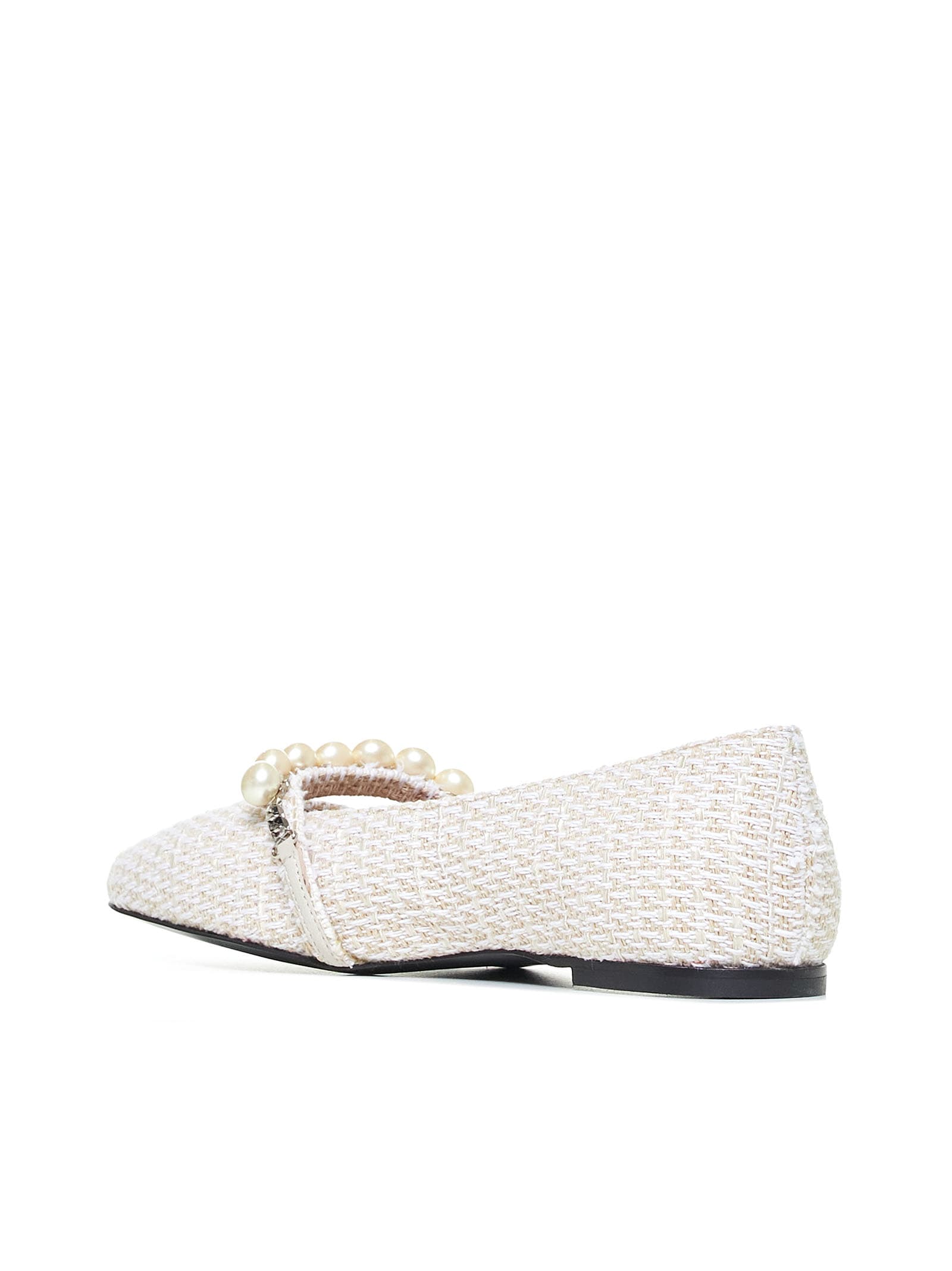 Shop Roberto Festa Flat Shoes In White