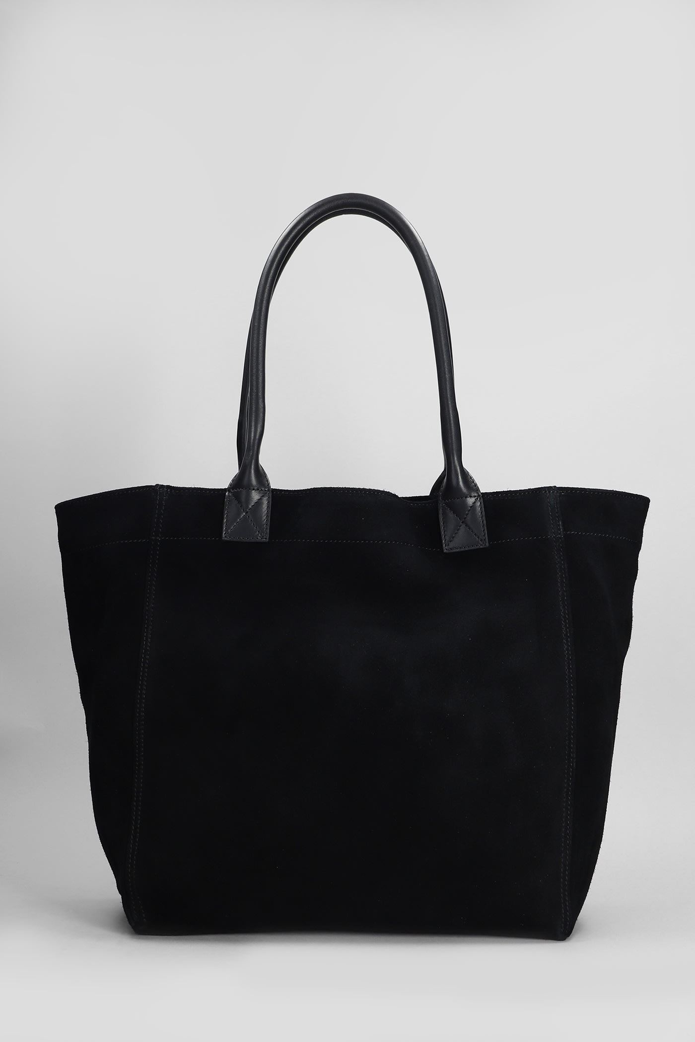 Shop Isabel Marant Small Yenky Tote In Black Suede