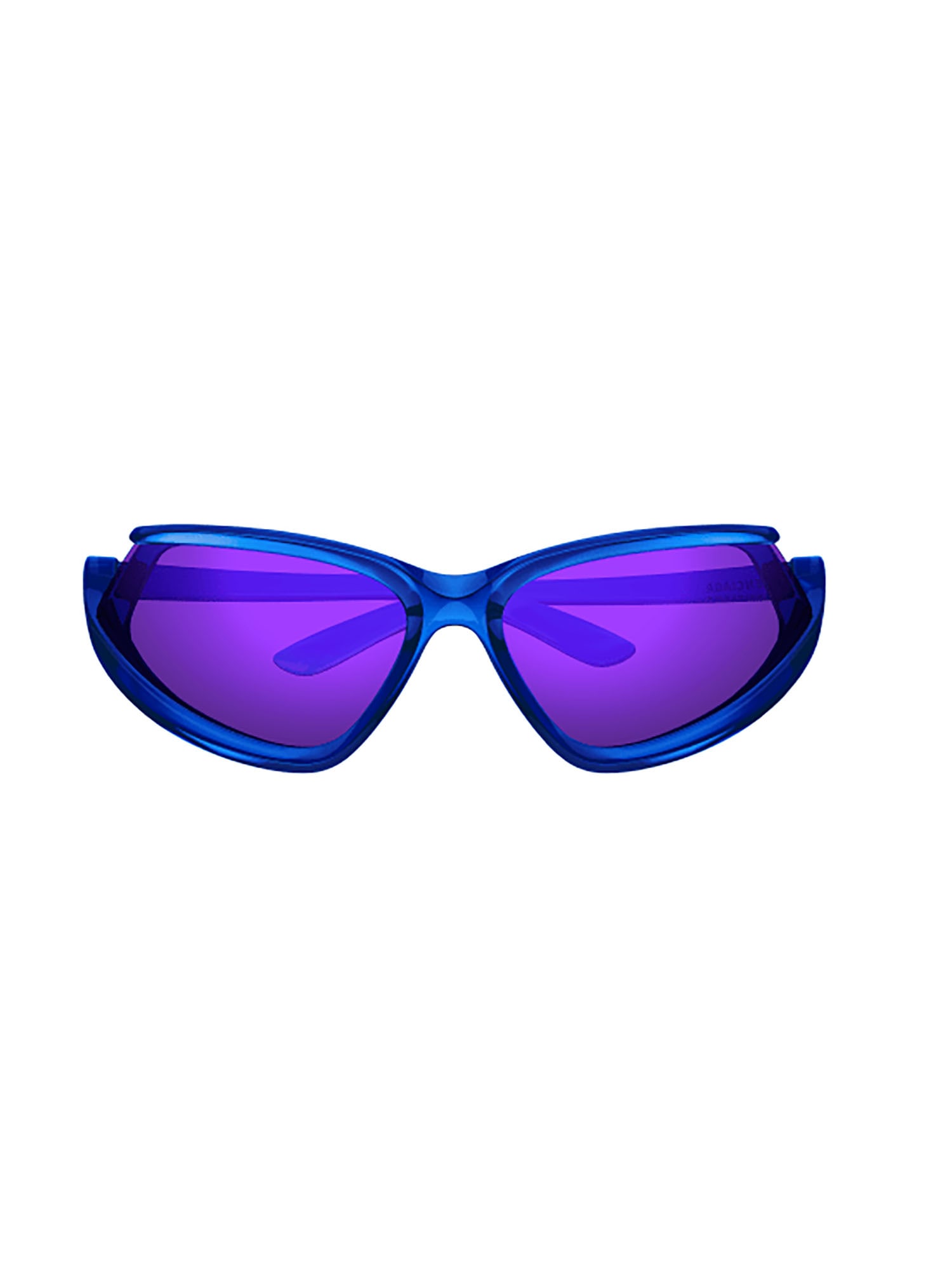 Shop Balenciaga Bb0289s Sunglasses In Blue Blue Violet