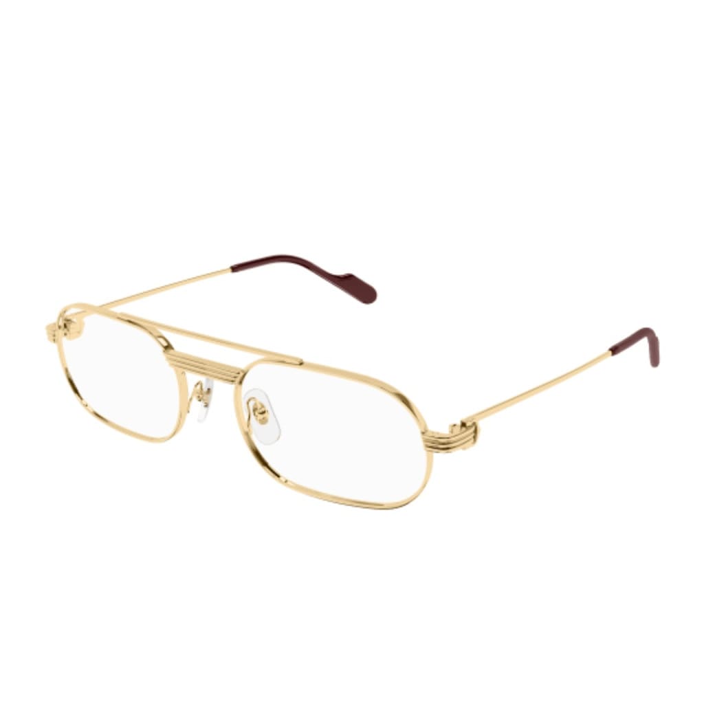 Shop Cartier Ct0410o 001 Sunglasses In Gold
