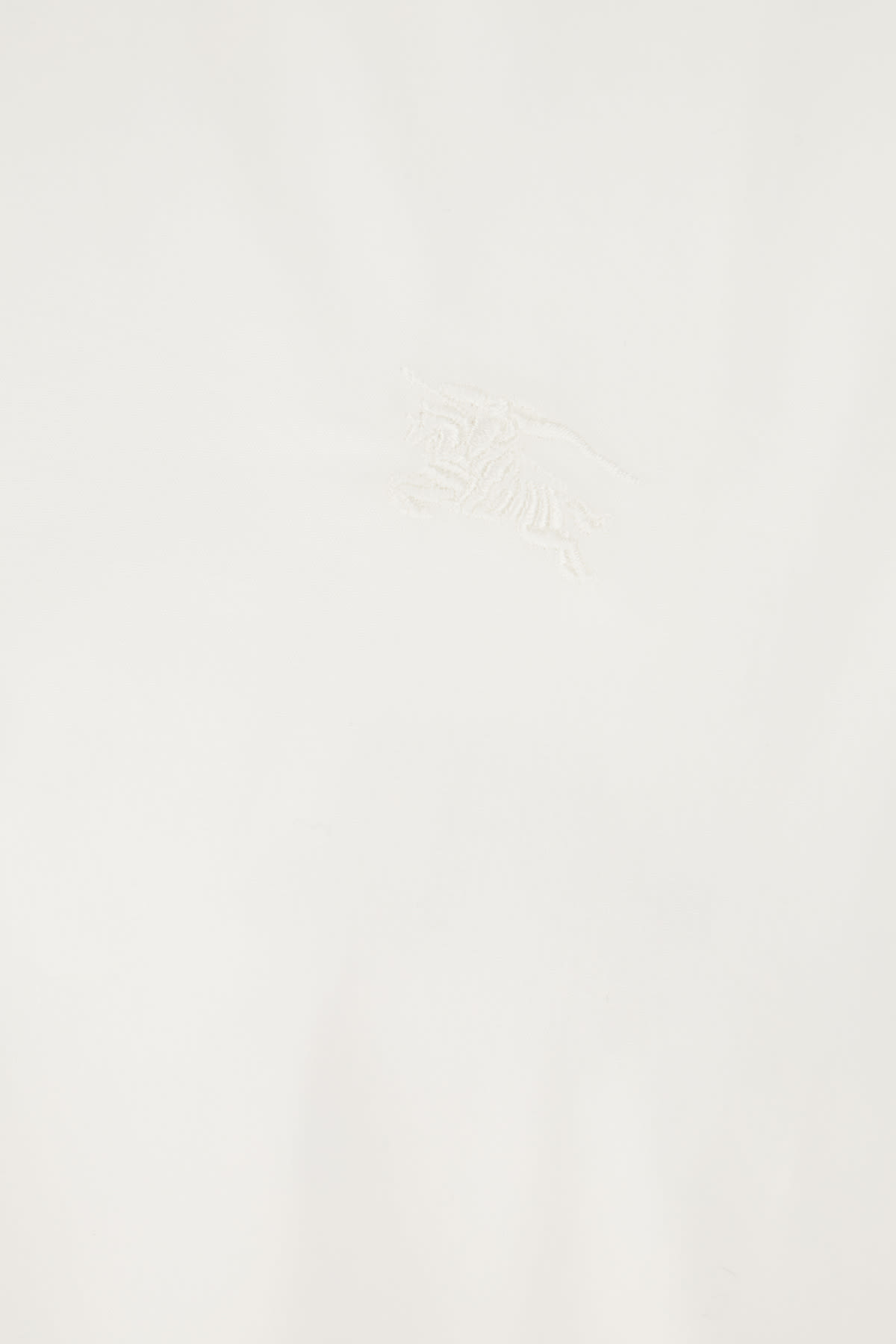 Shop Burberry White Stretch Cotton Shirt In A1464