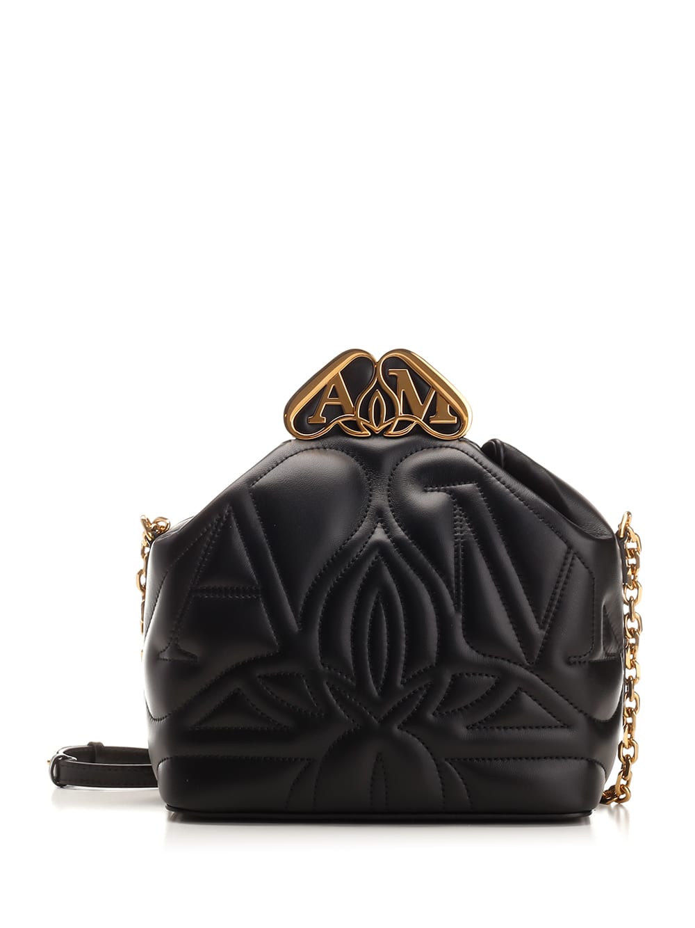 Alexander Mcqueen The Seal Box Crossbody Bag In Black
