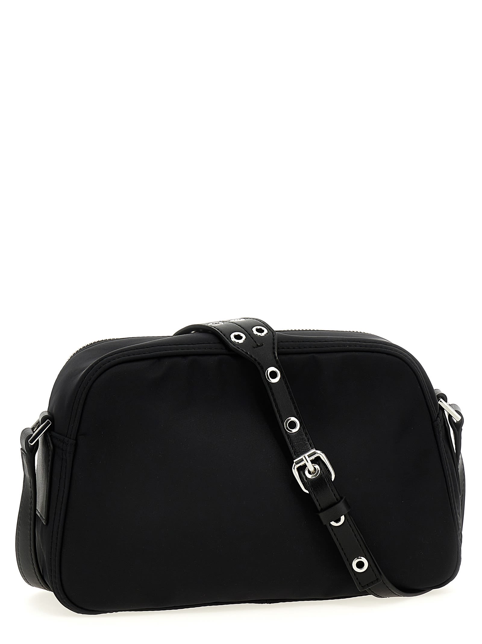Ganni Bucky Camera Bag Crossbody In Black