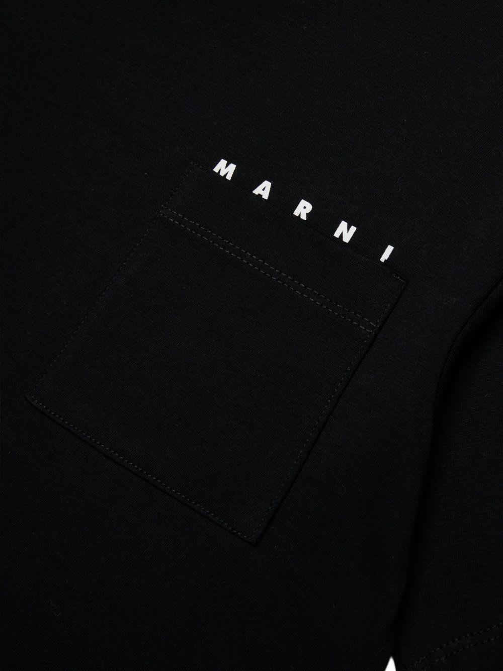 Marni Kids Cotton T-shirt In Black