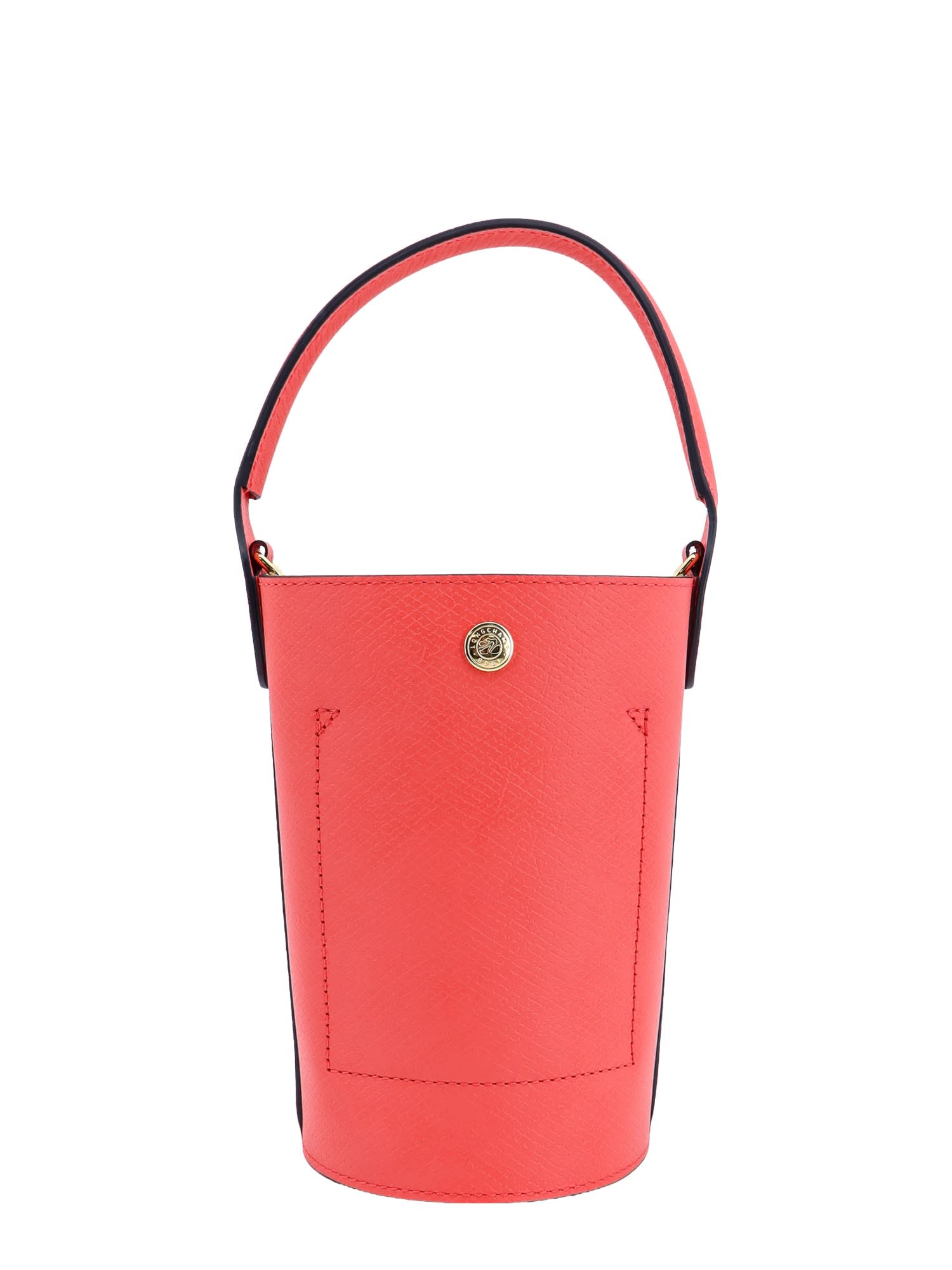 Shop Longchamp Épure Bucket Bag In Beige