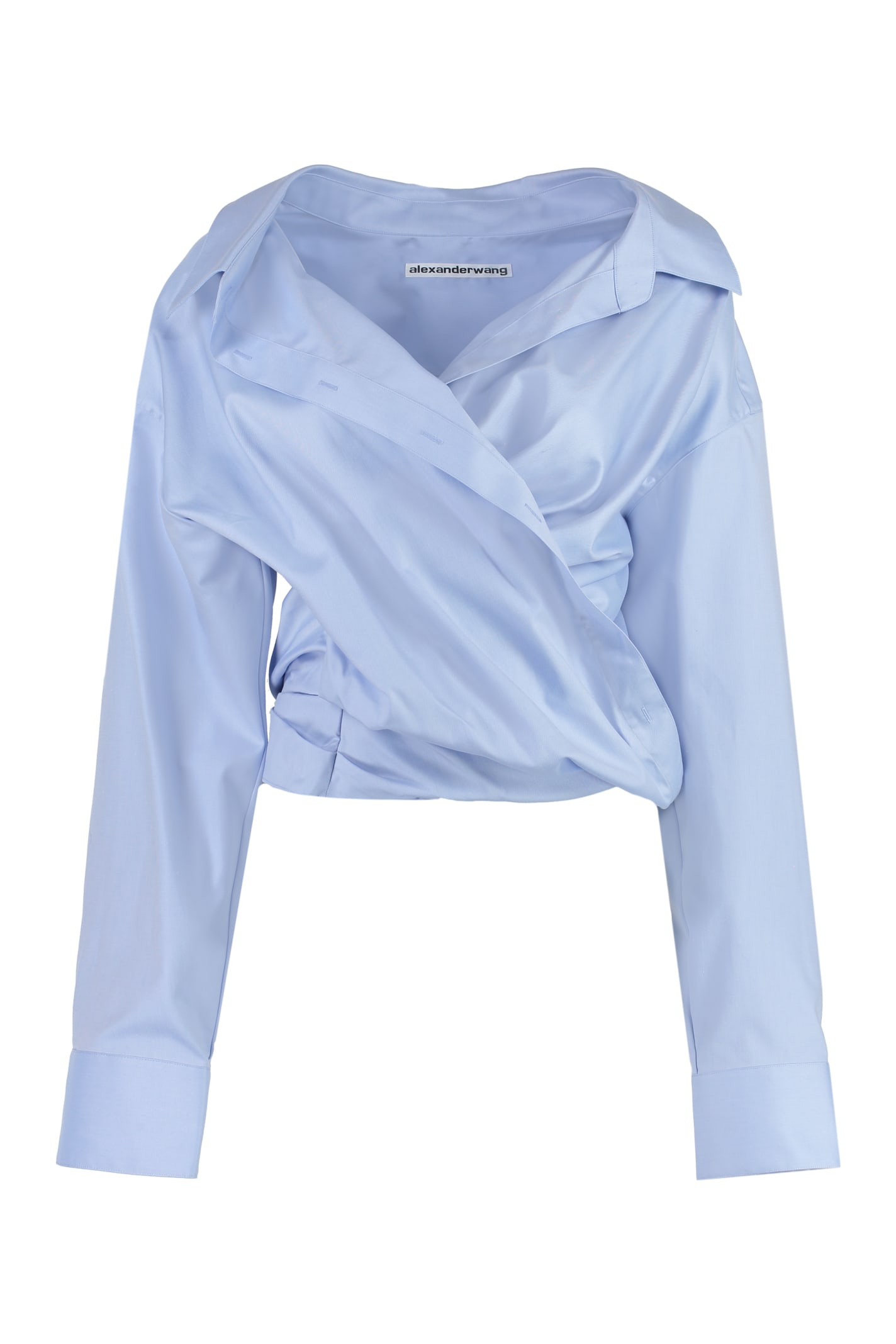 Shop Alexander Wang Cotton Shirt In Light Blue