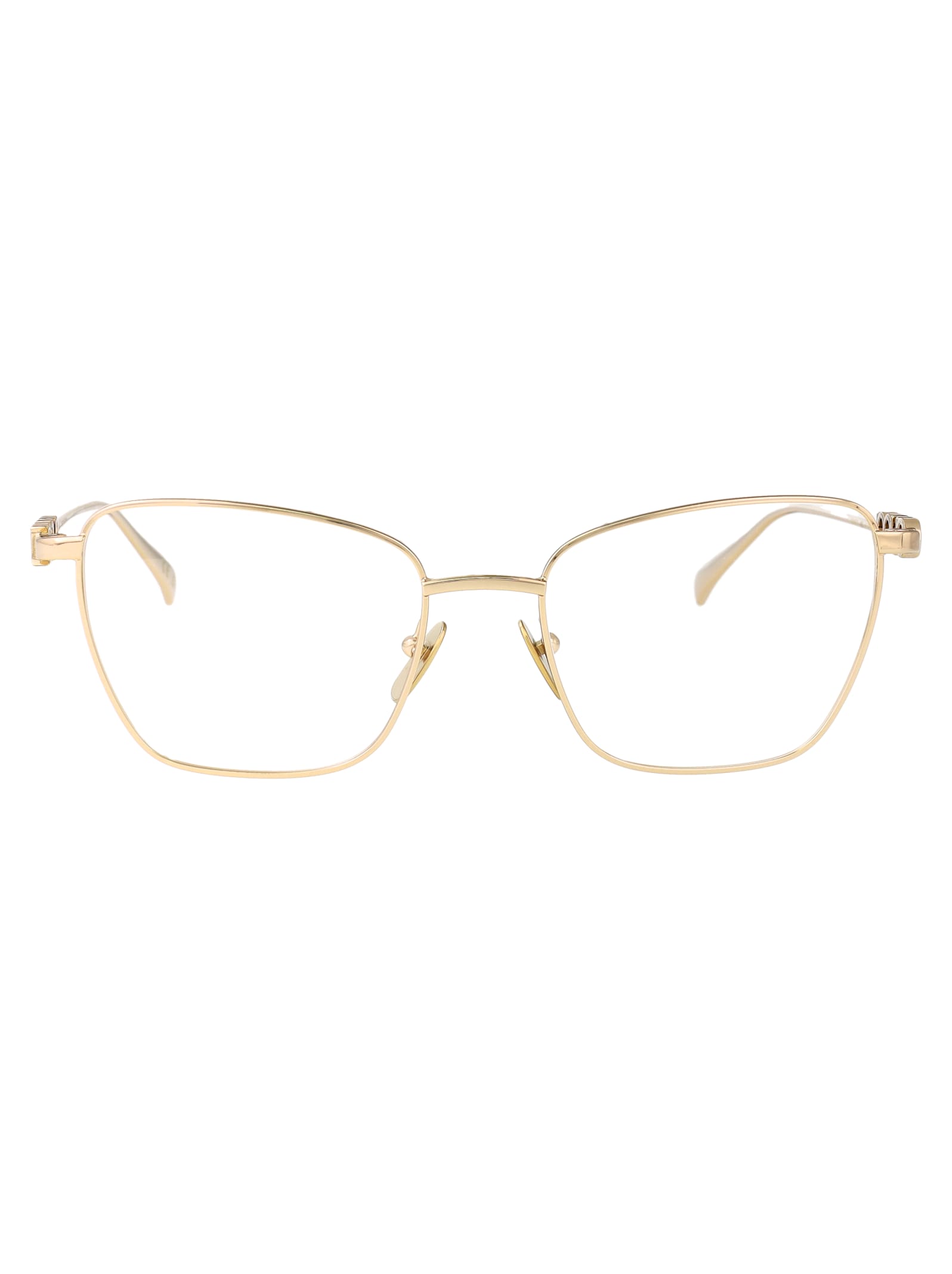 Gucci Gg1807o Glasses In Gold-gold-transparent