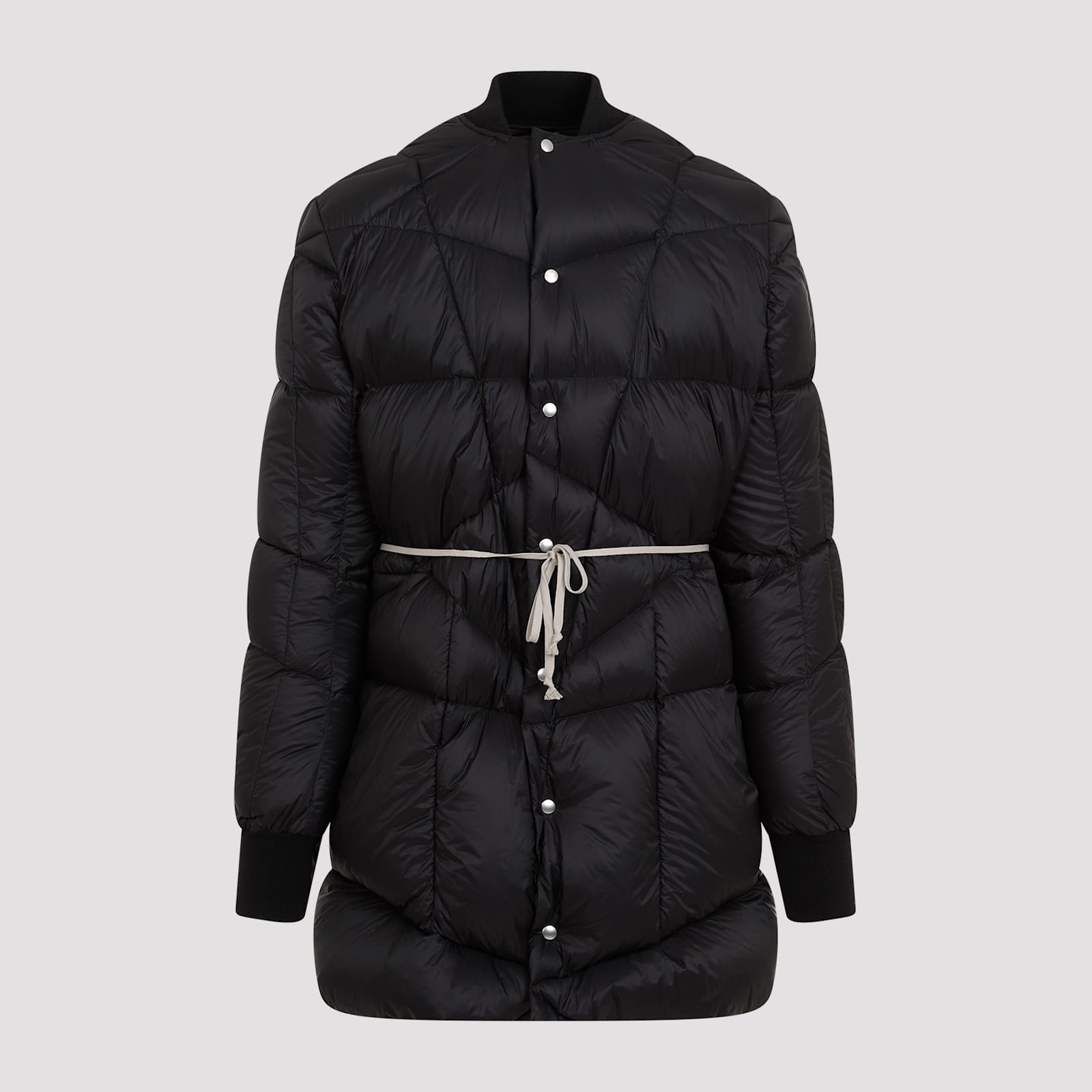 Rick Owens Mens Black Flight Liner Quilted-and-padded Regular-fit Shell-down Jacket In Black