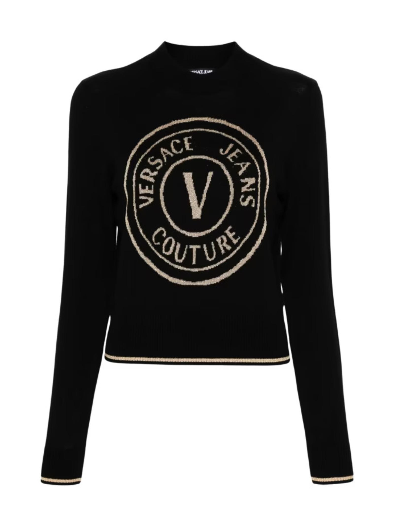 Versace Jeans Couture Sweater In Black