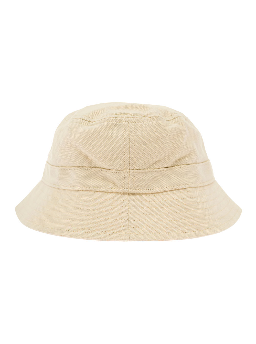 Shop The North Face Beige Bucket Hat With Tonal Logo Embroidery In Cotton Man