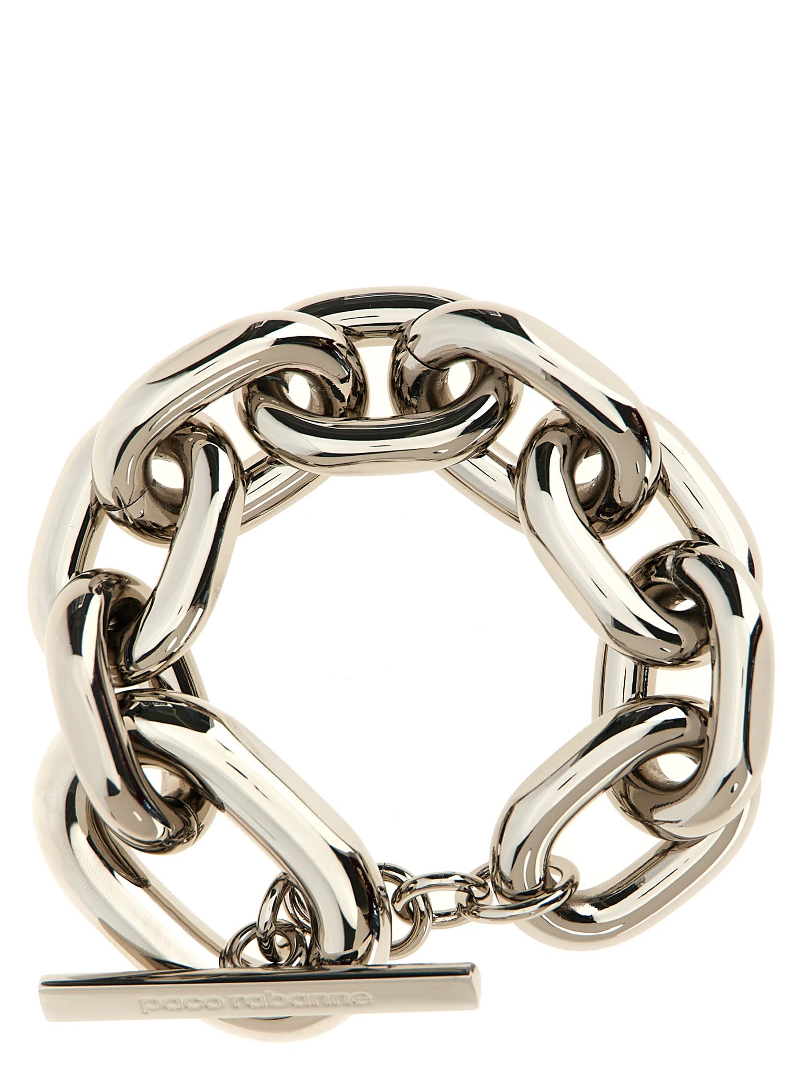Shop Rabanne Xl Link Bracelet In Silver
