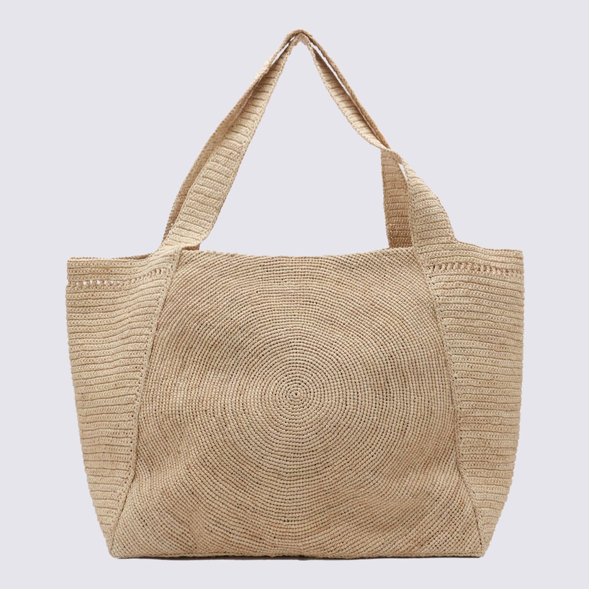 Shop Stella Mccartney Natural Raffia Totes In Beige