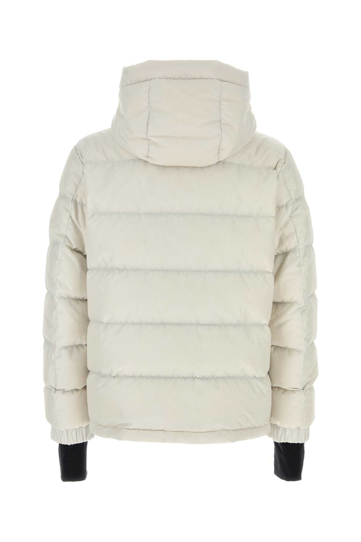 Shop Moncler Chalk Nylon Isorno Down Jacket In 037