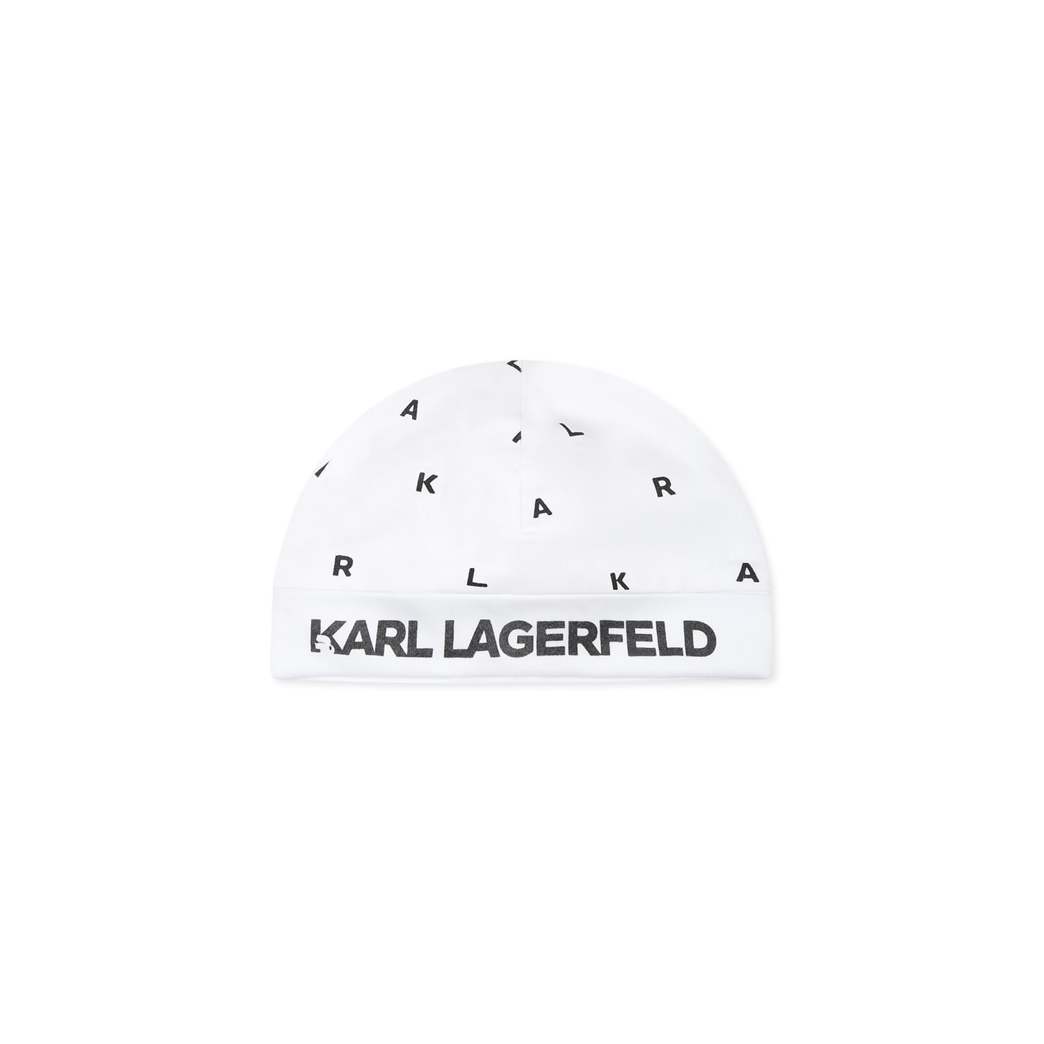 Karl Lagerfeld White Babygrow Suit For Babykids With Logo In White