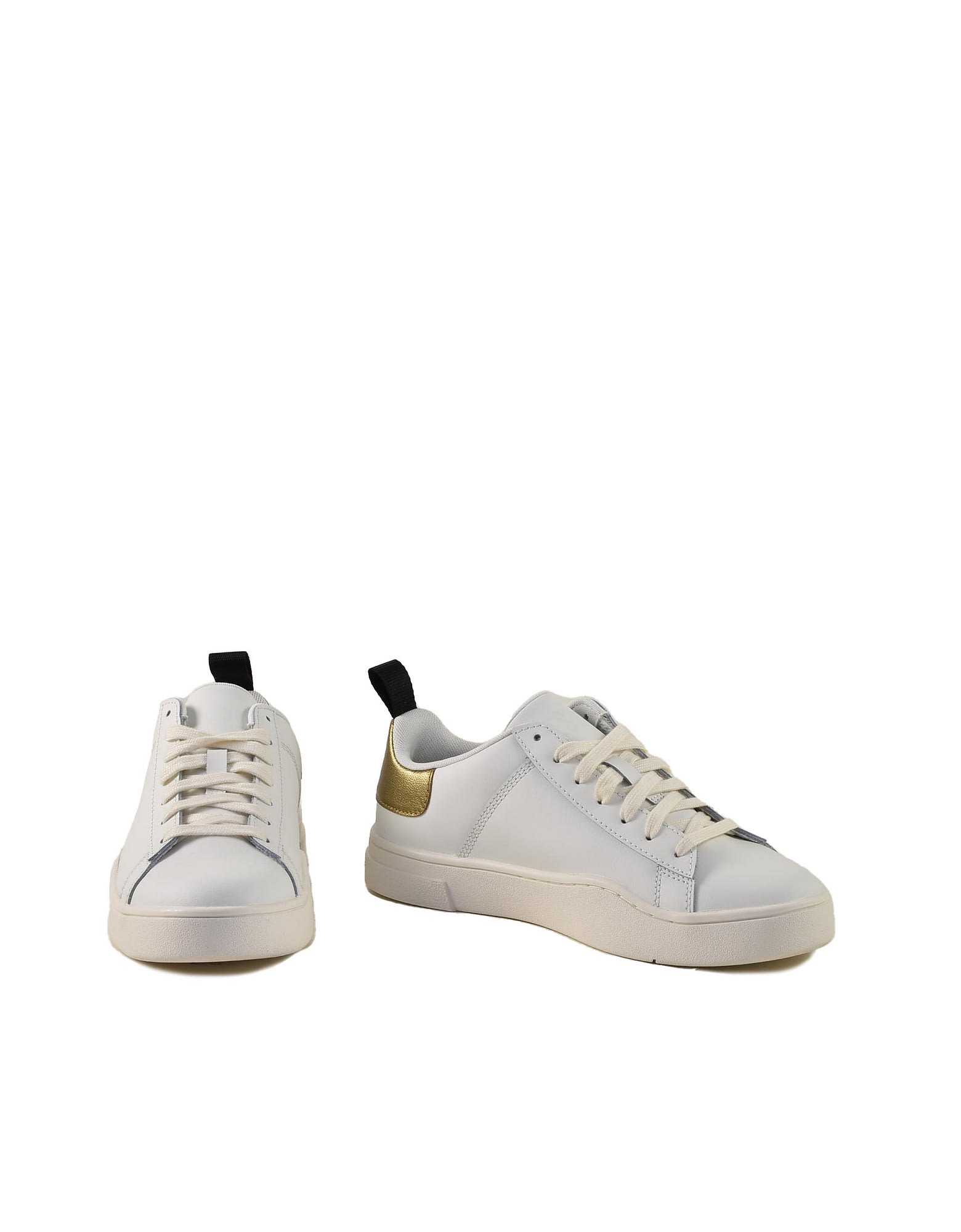 Diesel Womens Gold / White Sneakers
