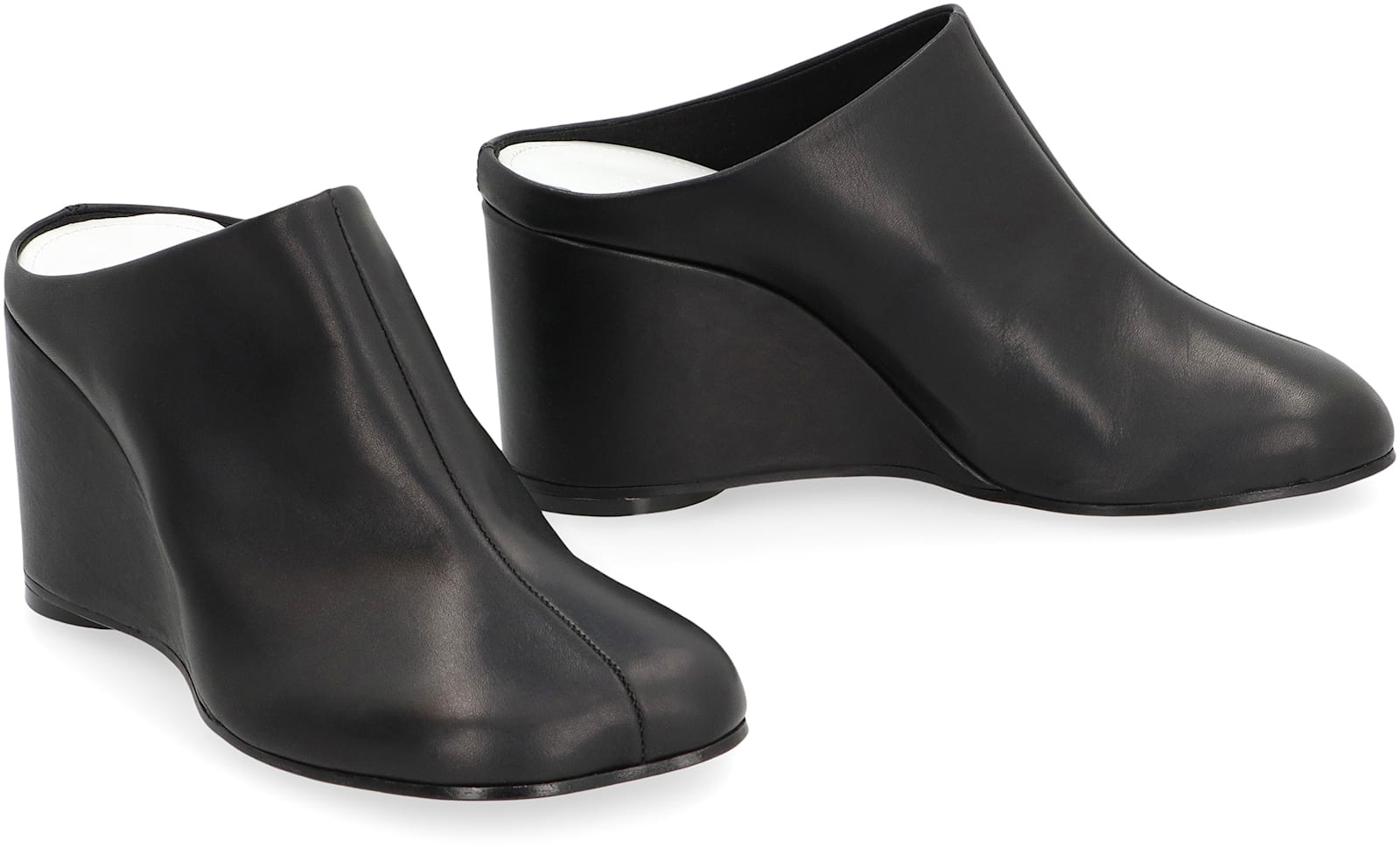 Shop Mm6 Maison Margiela Leather Mules