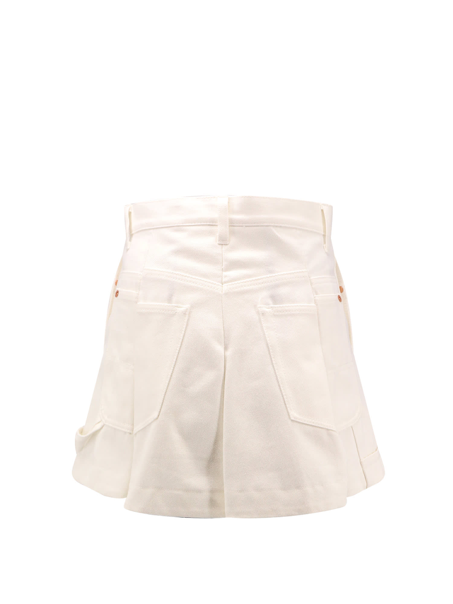 Sacai Shorts In White