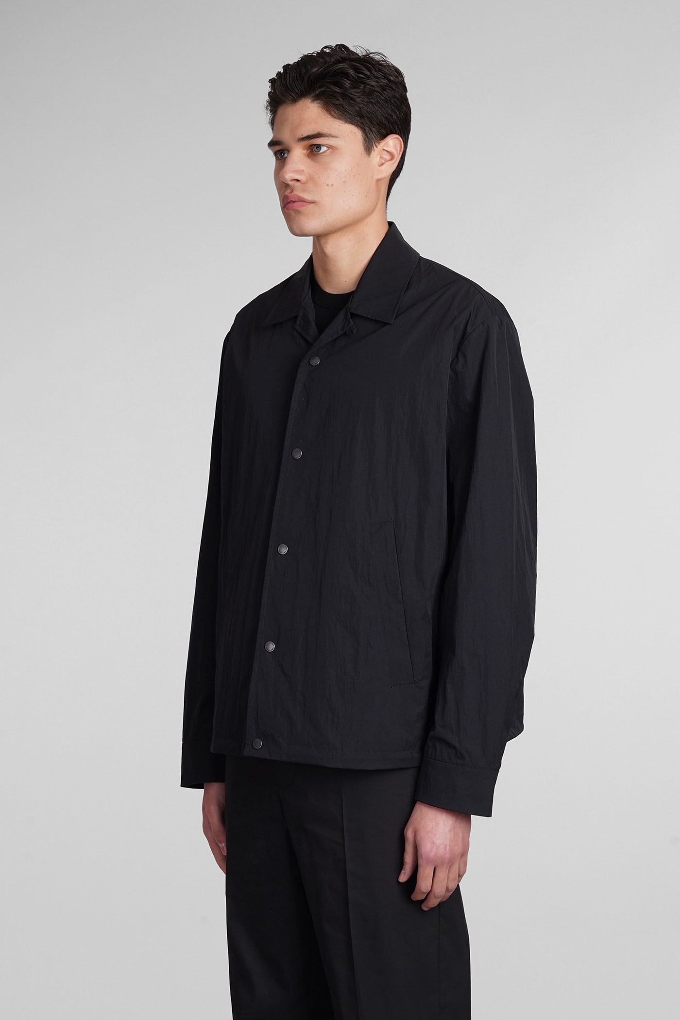 Shop Neil Barrett Shirt In Black Polyester