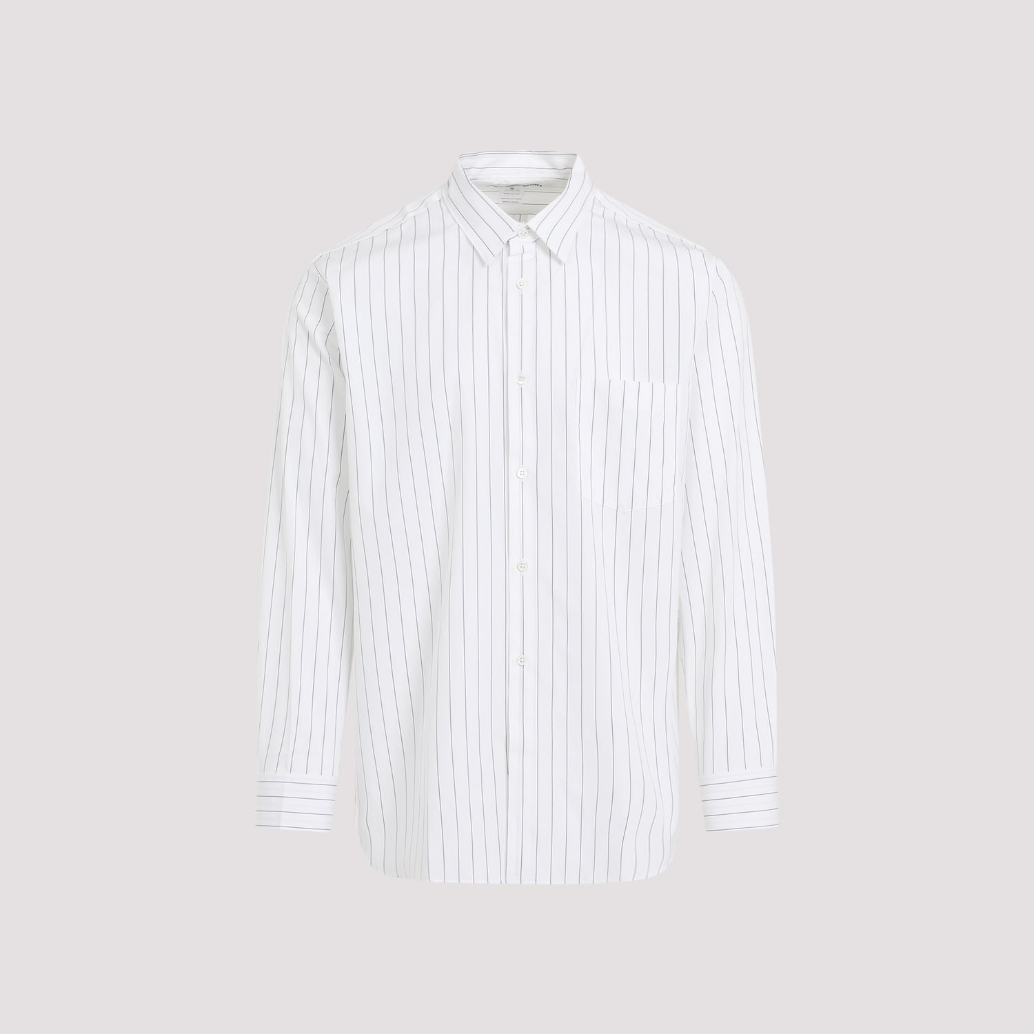 Shop Comme Des Garçons Shirt Striped Poplin Shirt