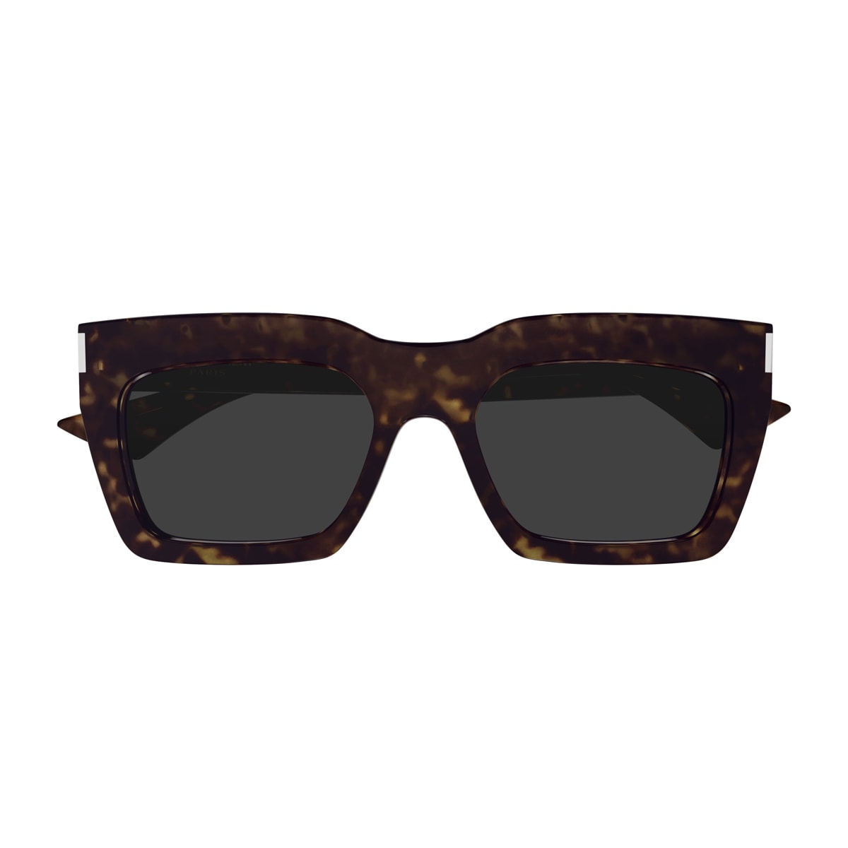 Shop Saint Laurent Sl 810 Linea Corner Angle 002 Havana Crystal Grey Sunglasses