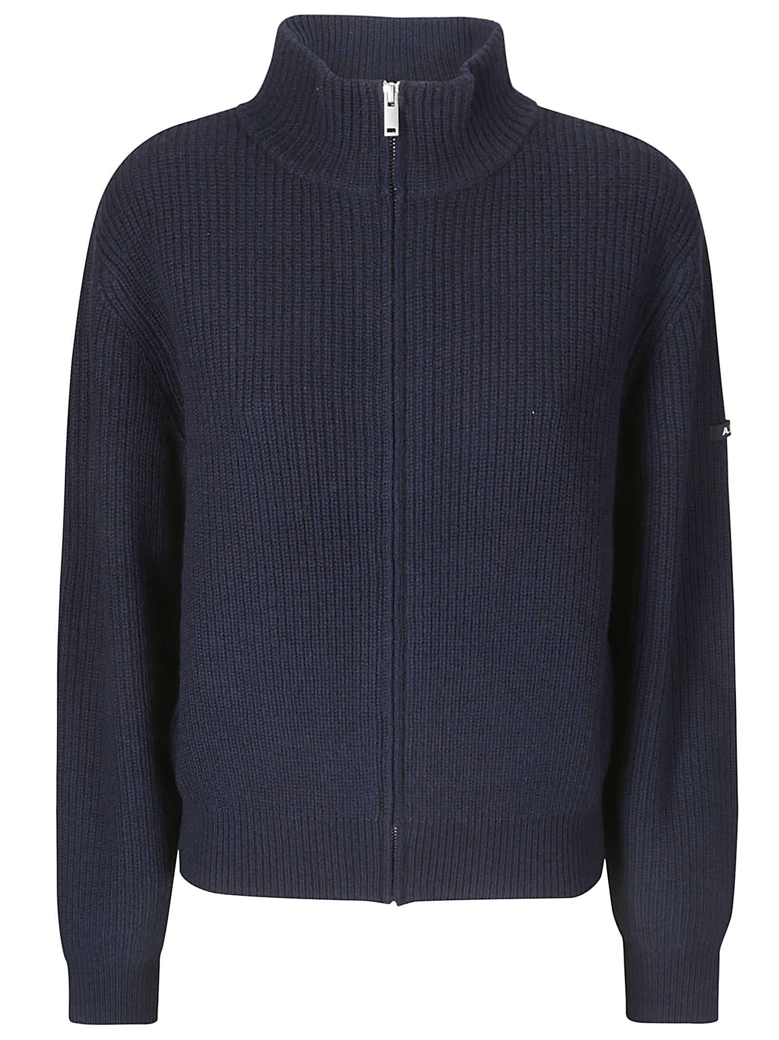 Shop Apc Cardigan Jana In Dark Navy