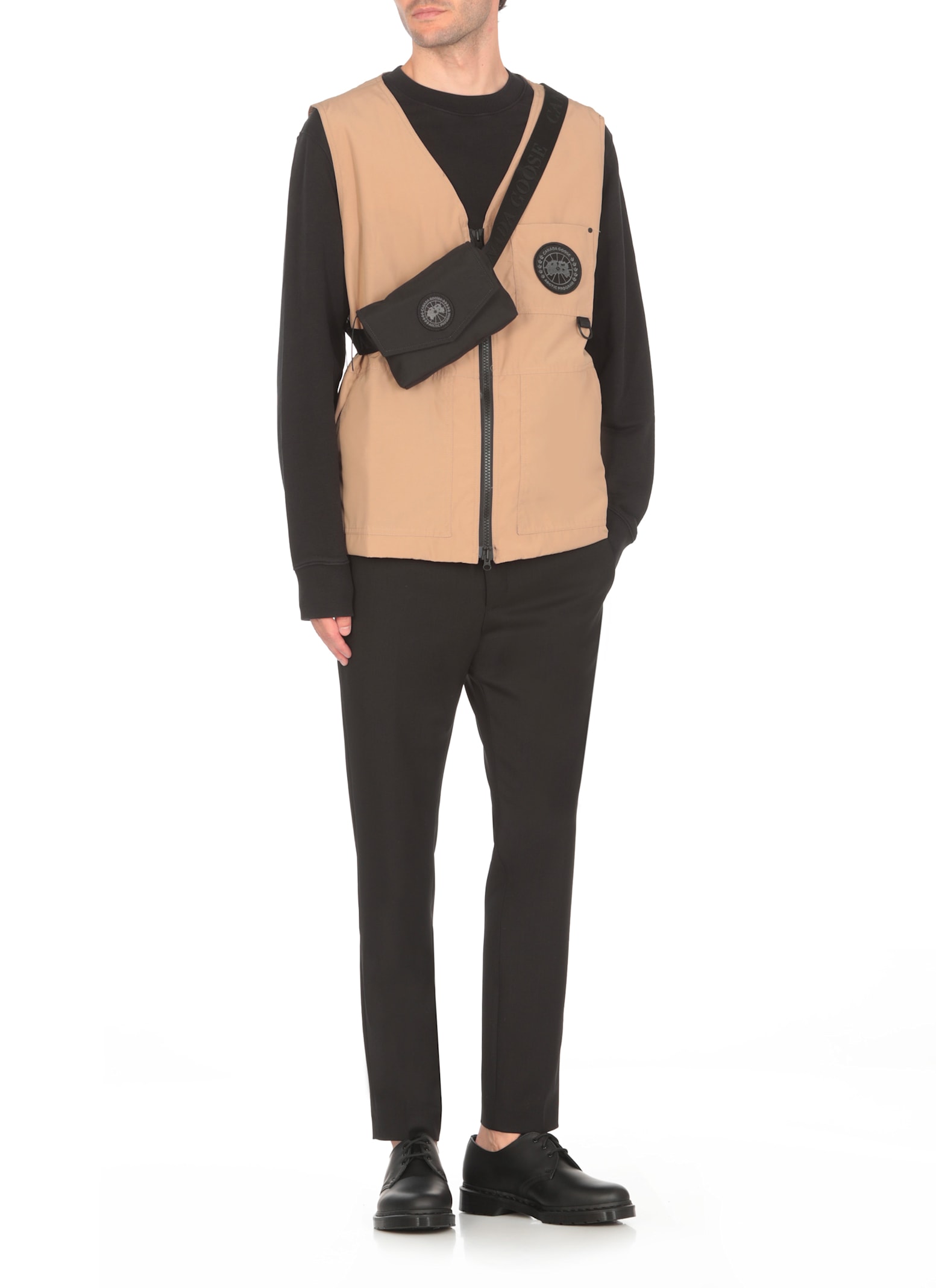 Shop Canada Goose Canmore Sleeveless Jacket In Beige