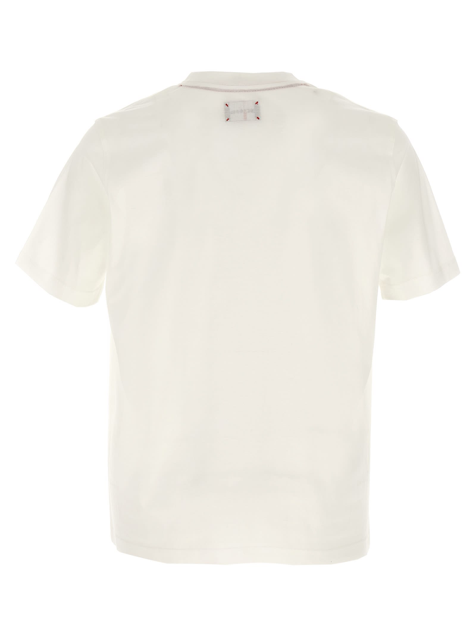 KITON LOGO EMBROIDERY T-SHIRT