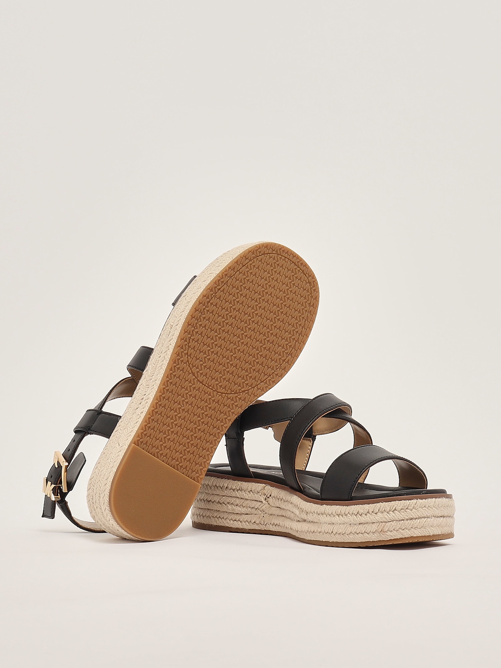 Michael Kors Lynn Espadrille Sandal Espadrillas In Nero