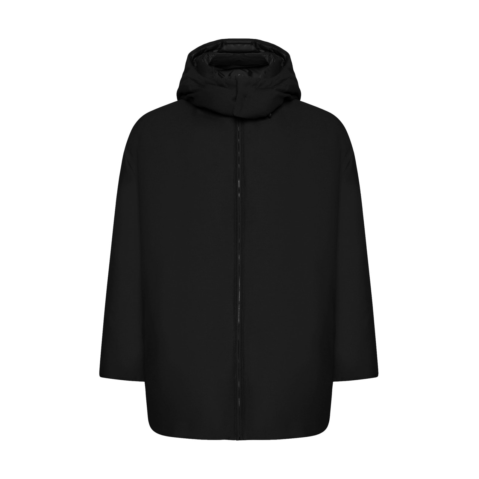 Shop Valentino Down Jacket In Black