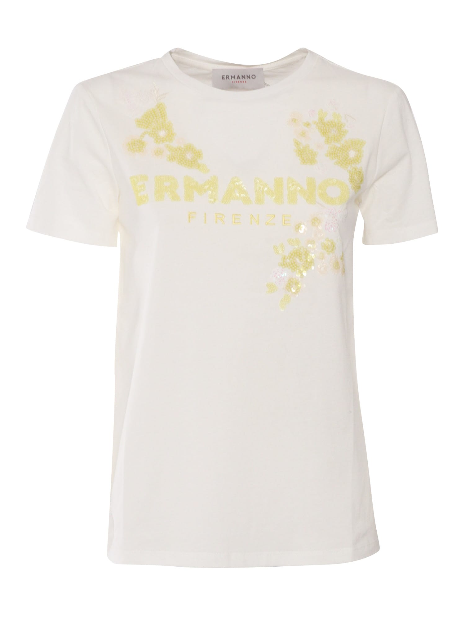 Crew Neck T-shirt With Embroidery