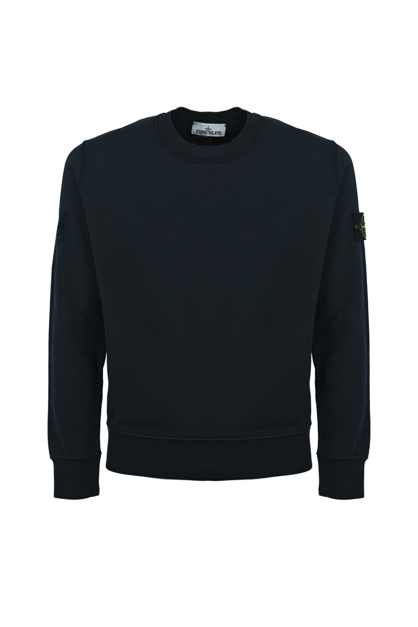 STONE ISLAND COTTON SWEATSHIRT WITH LOGO 63051