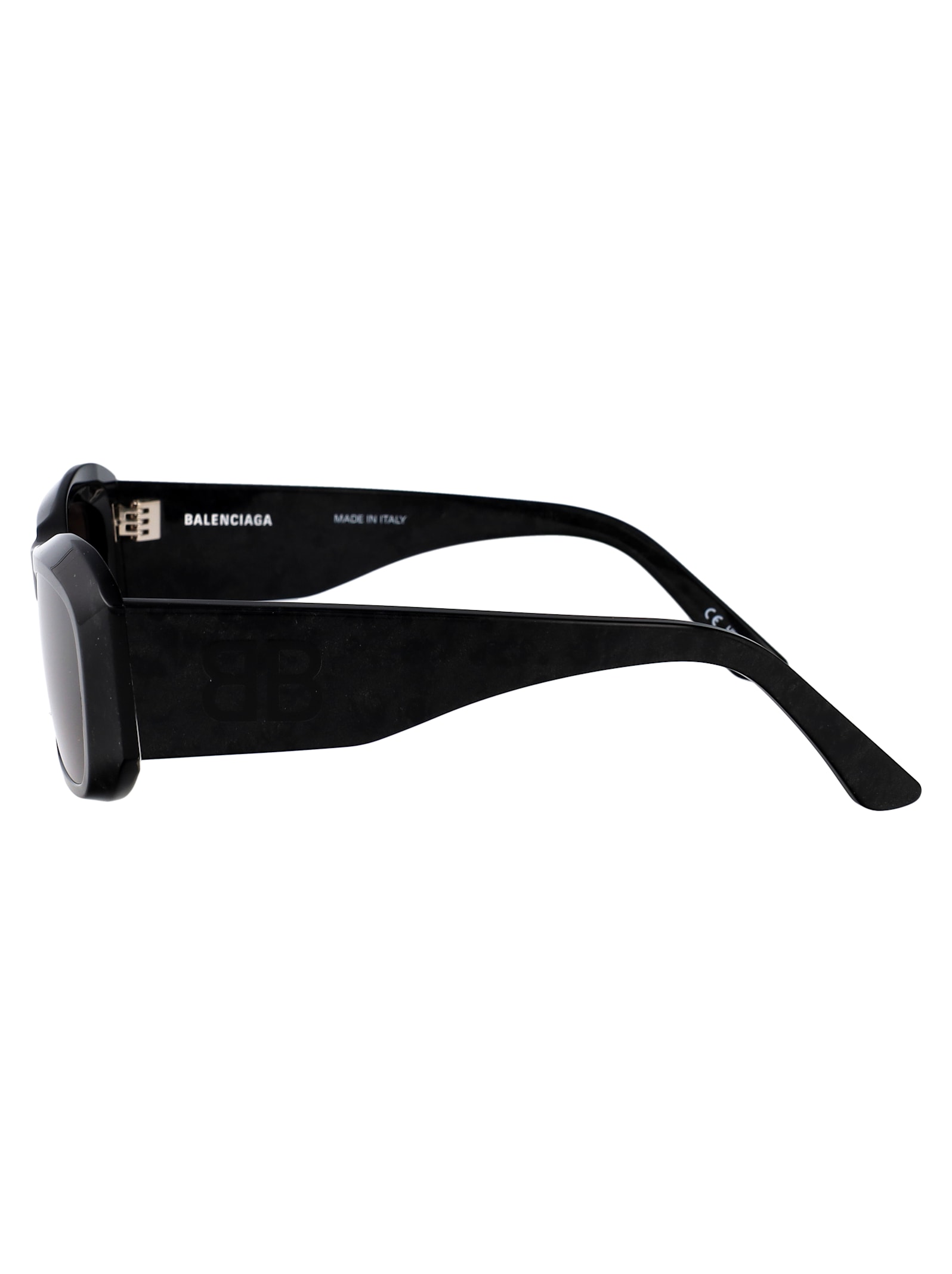 Balenciaga Bb0397sa Sunglasses In Black-black-grey