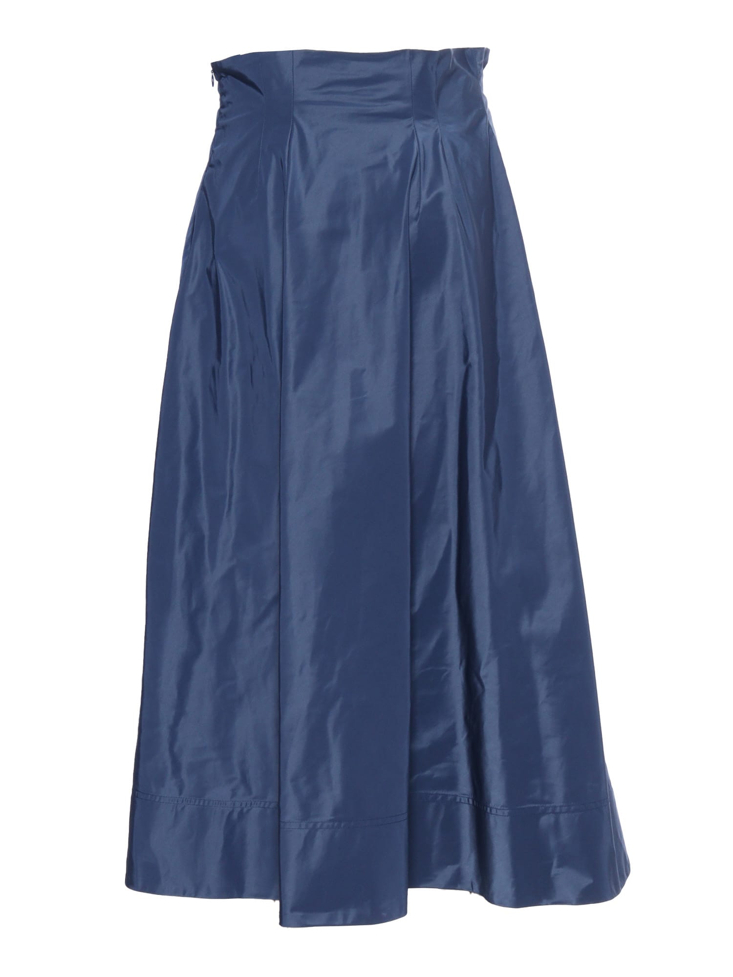 Shop Aspesi Long Blue Skirt