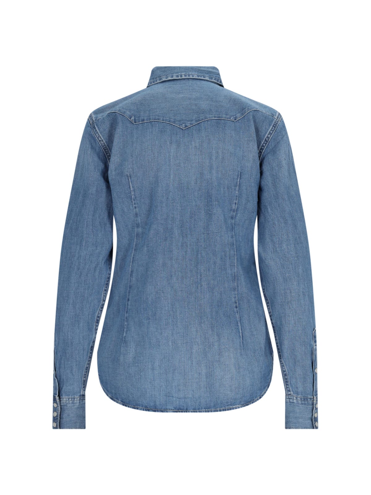 Polo Ralph Lauren Denim Long Sleeve Buttondown Canaria Wash In Canaria Wash