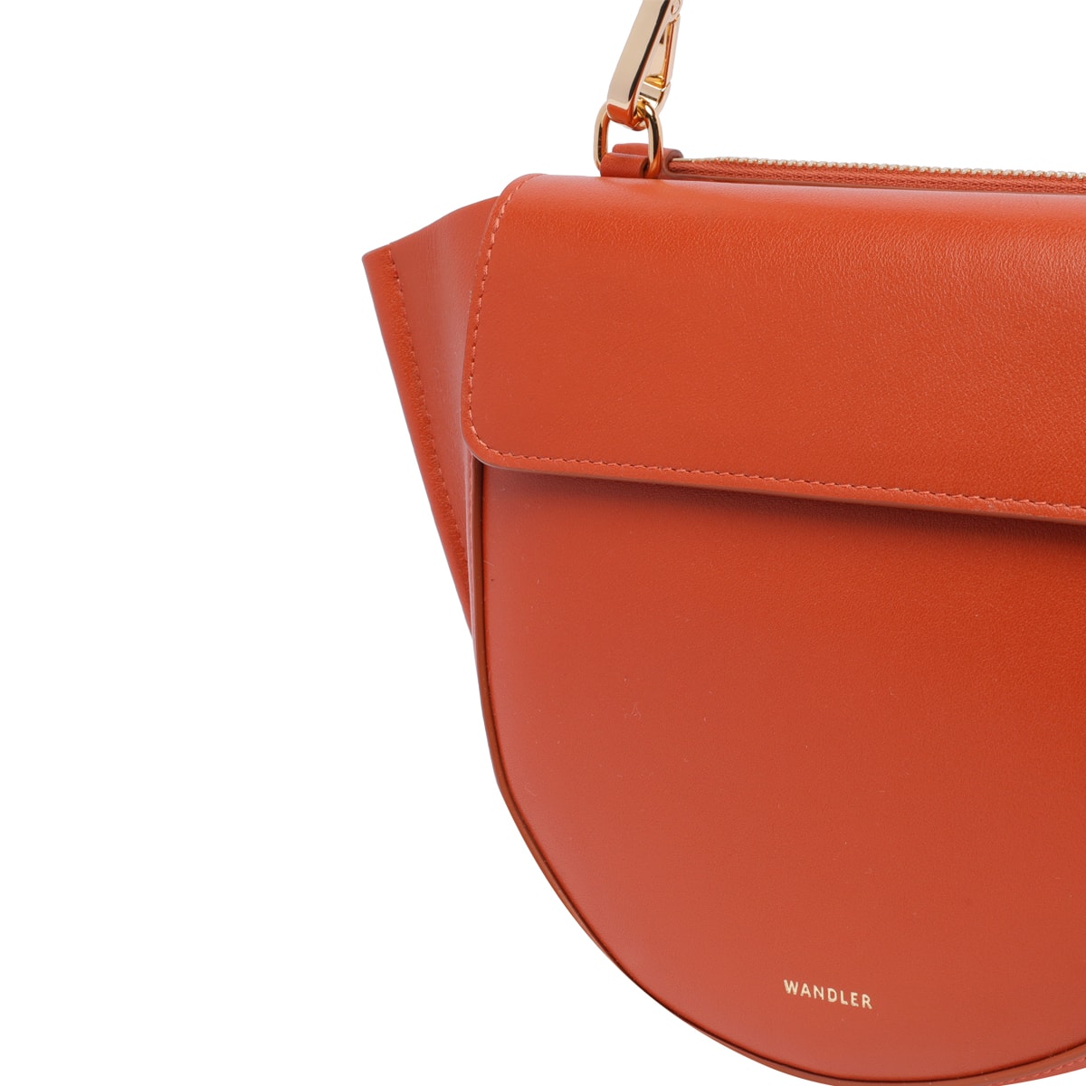 Shop Wandler Hortensia Mini Hand Bag In Orange