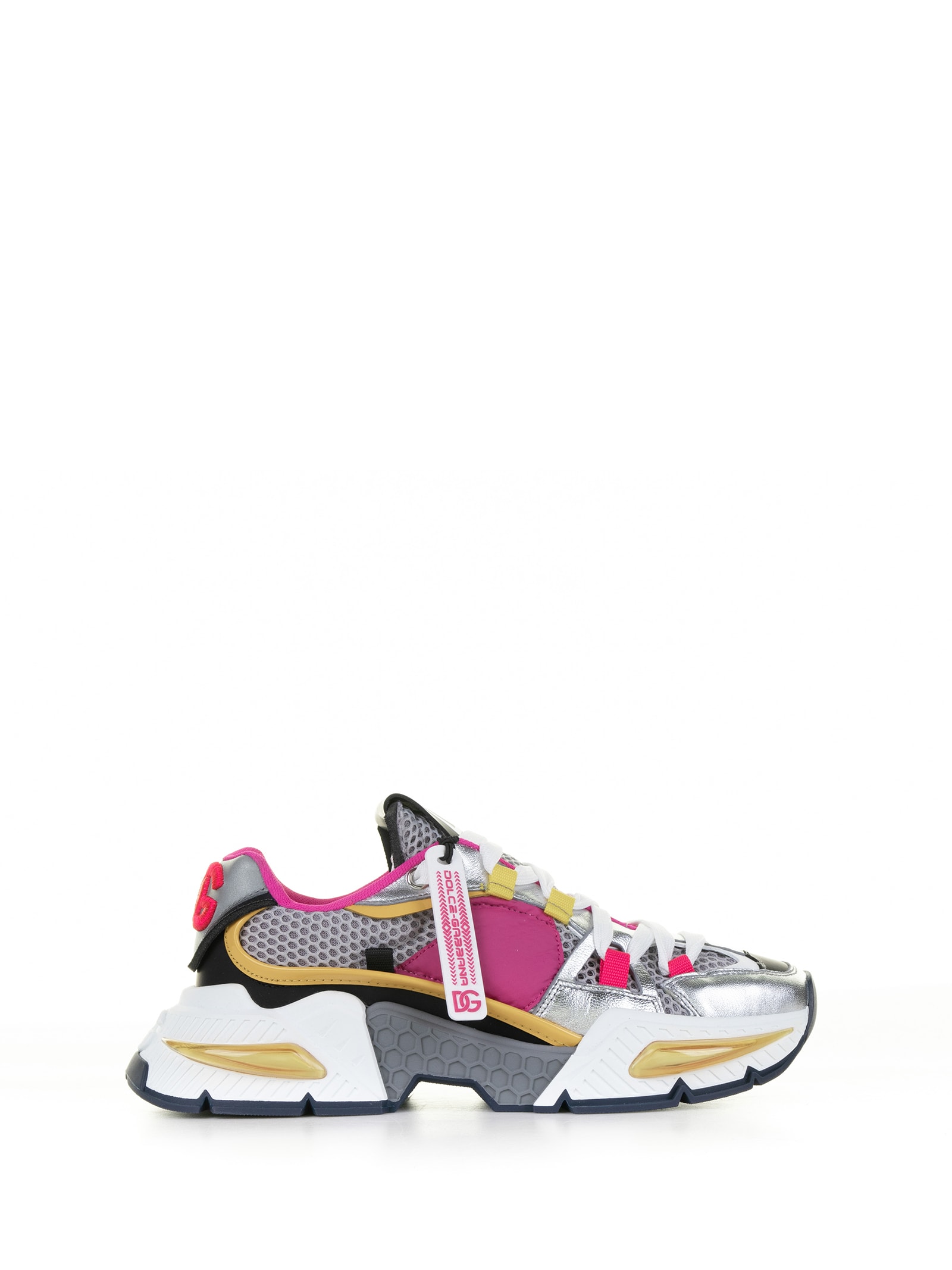 Dolce & Gabbana Daymaster Trainer In Multicolored Leather