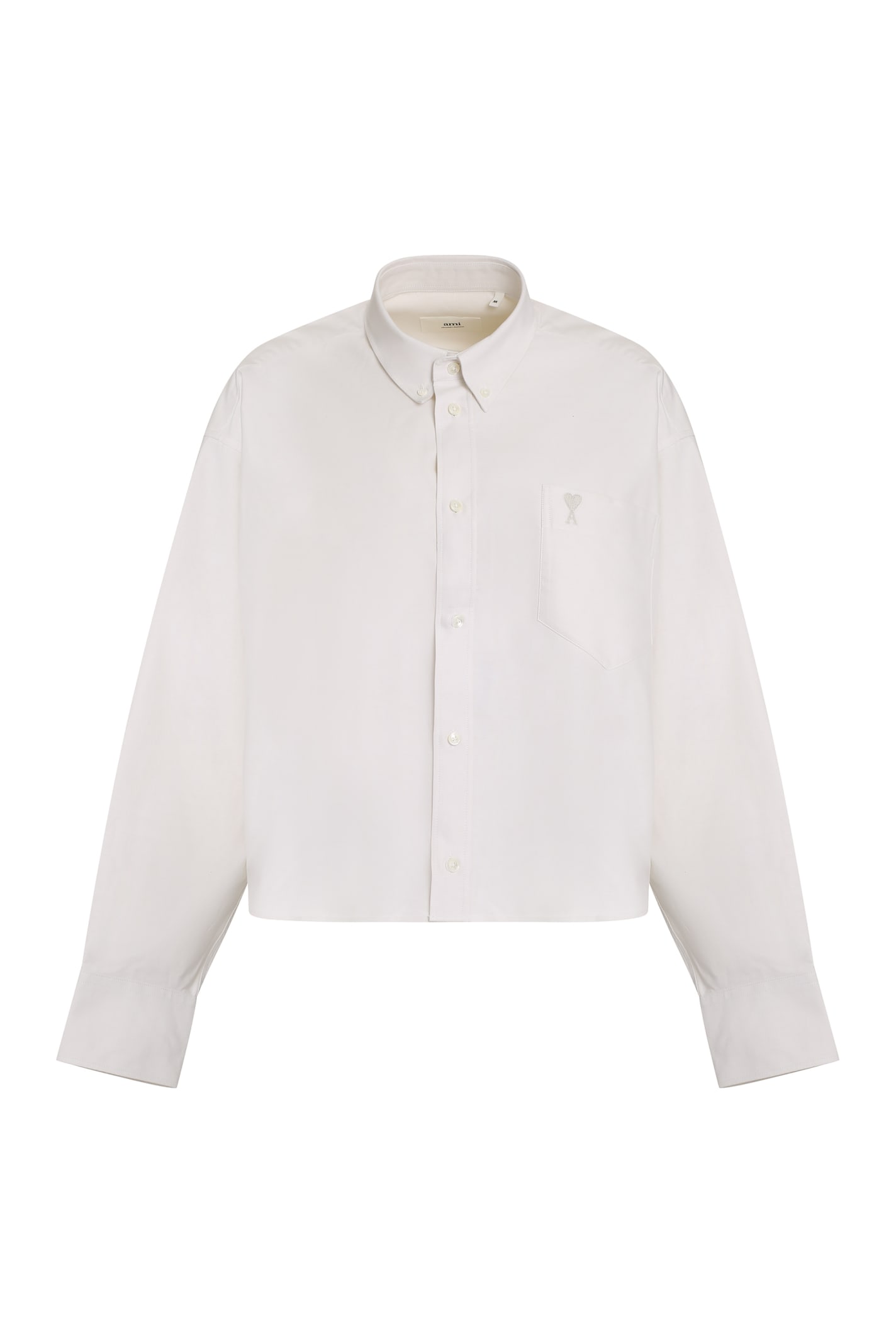 Ami Alexandre Mattiussi Ami Paris Cotton Shirt In Ivory