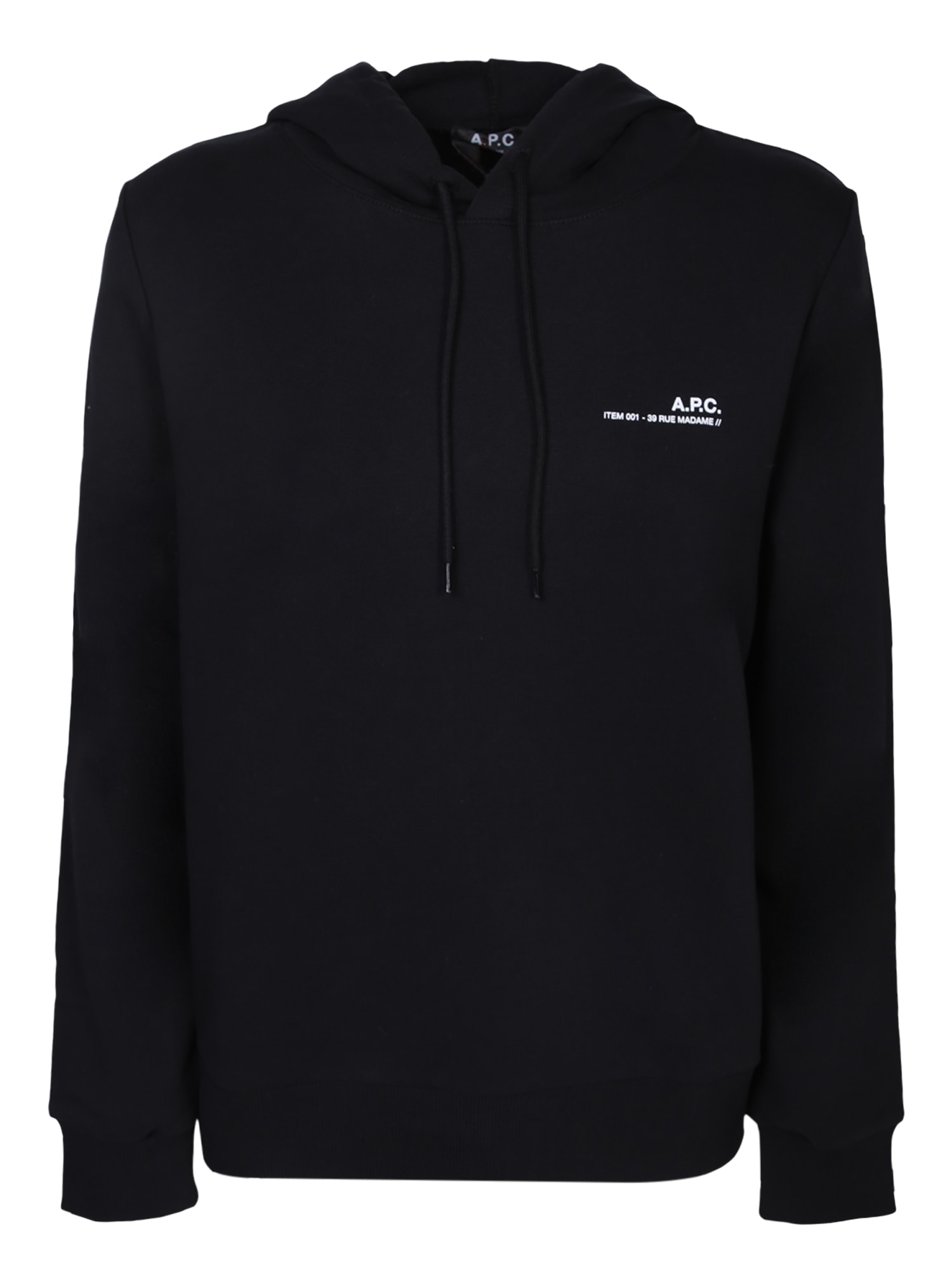 Shop Apc Item Logo Sweatshirt Black