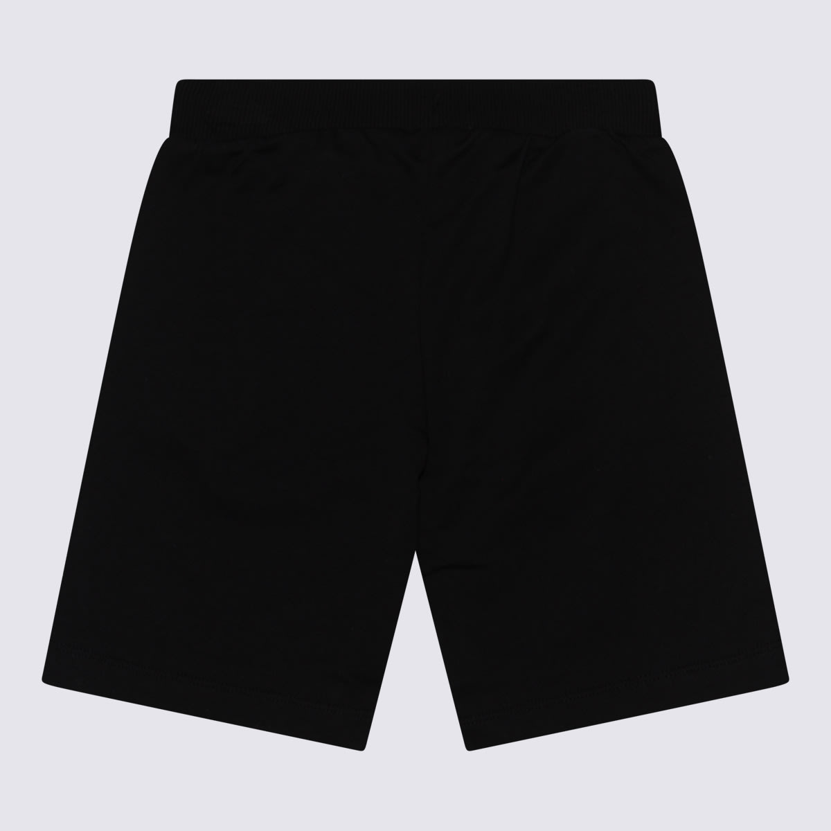 Shop Moschino Black Cotton Shorts