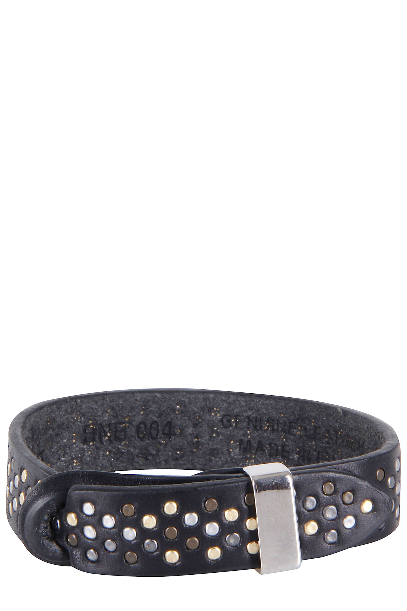 Orciani Bracciale Nobukle In Cuoio In Black
