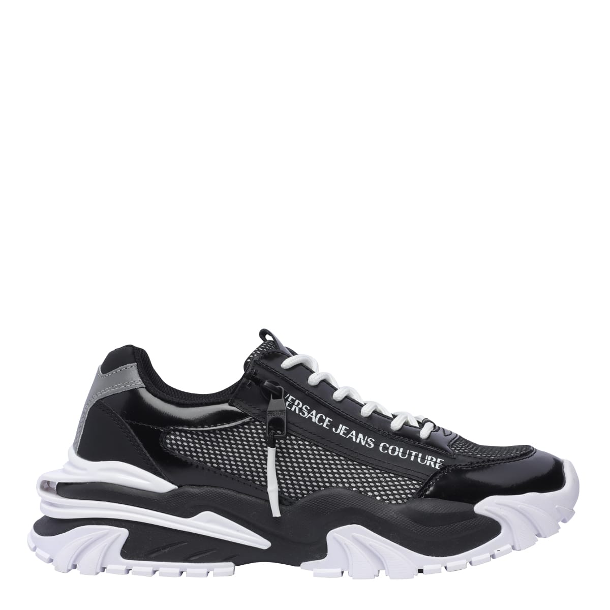 Shop Versace Jeans Couture Sneakers In Black