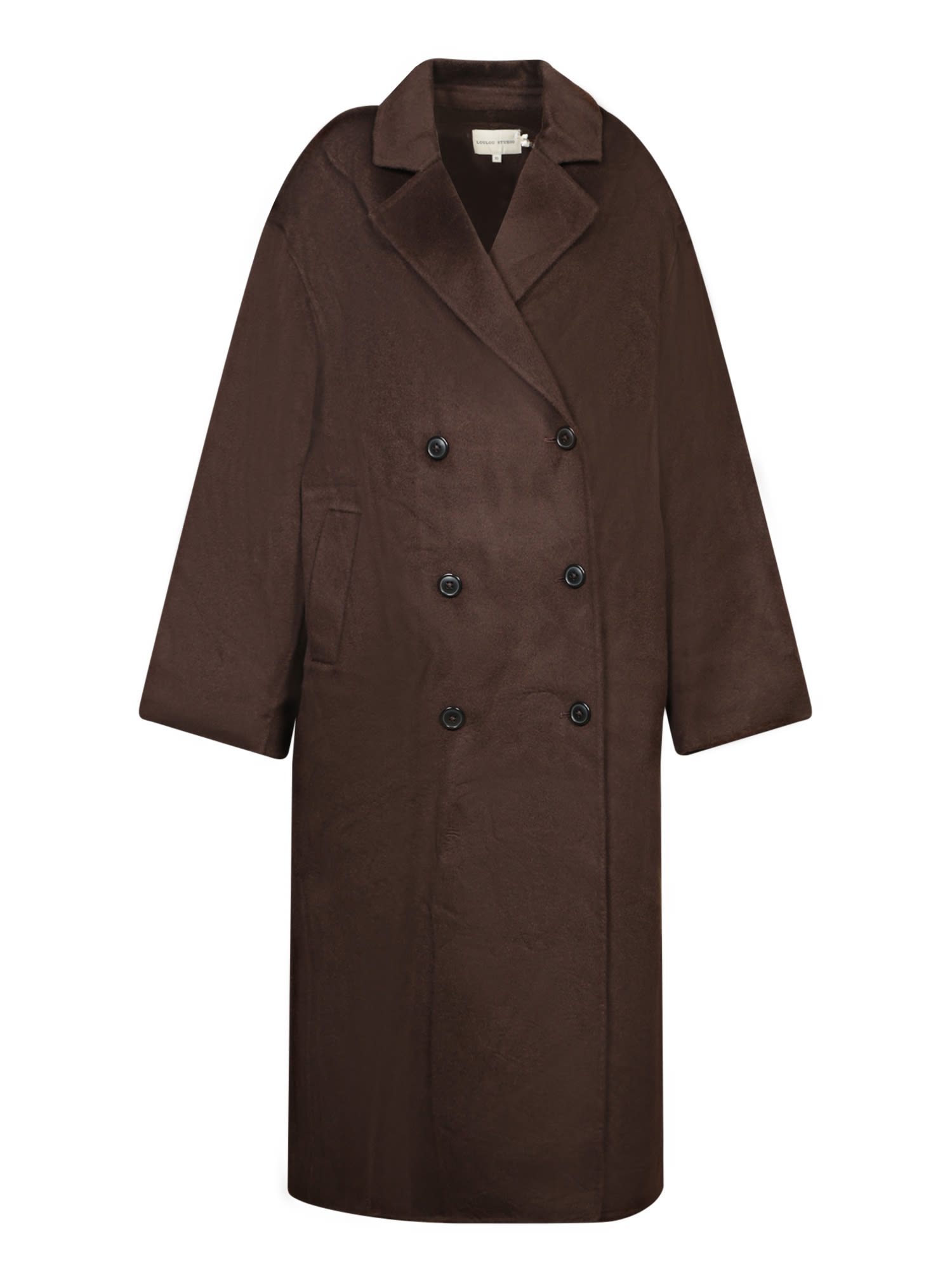 Shop Loulou Studio Brown Wool And Cashmere Coat