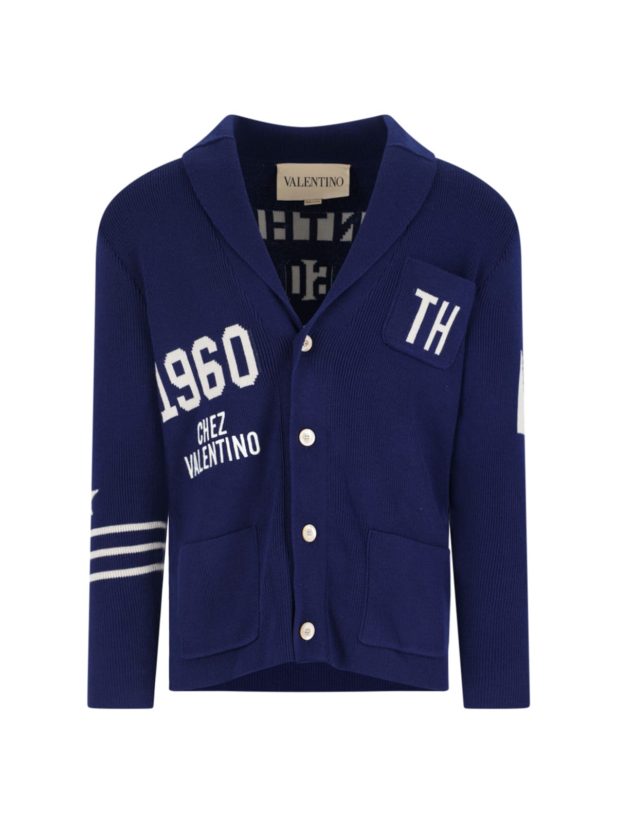 chez Valentino Wool Cardigan