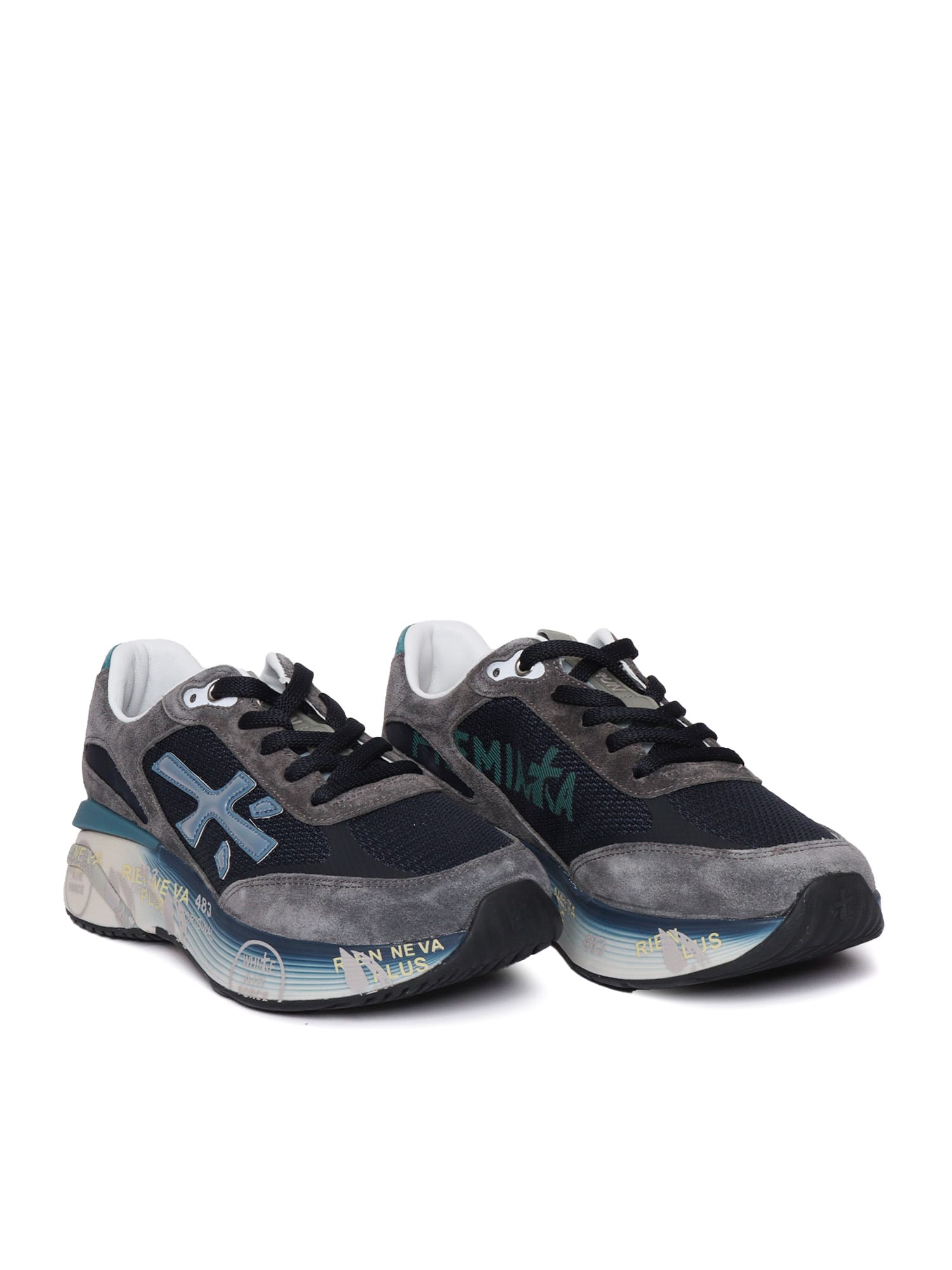 Premiata Moerun Var. 7772 Sneaker In Gray