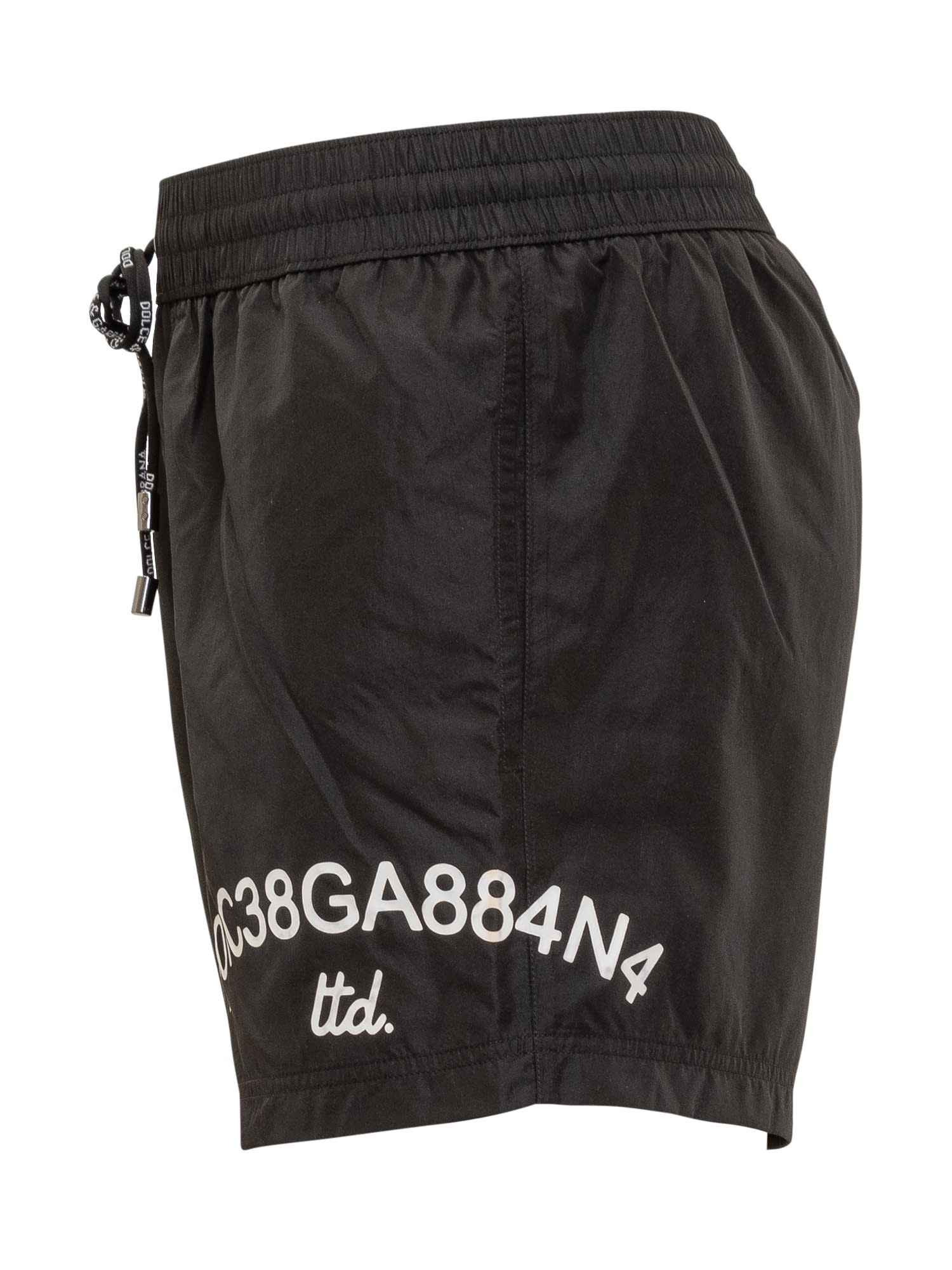 Shop Dolce & Gabbana Stile Beach Boxer Shorts In Nero